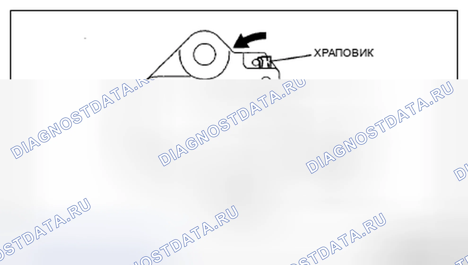 Рис. 65: Примечание по снятию натяжного устройства цепи. Mazda CX-7 I рестайлинг