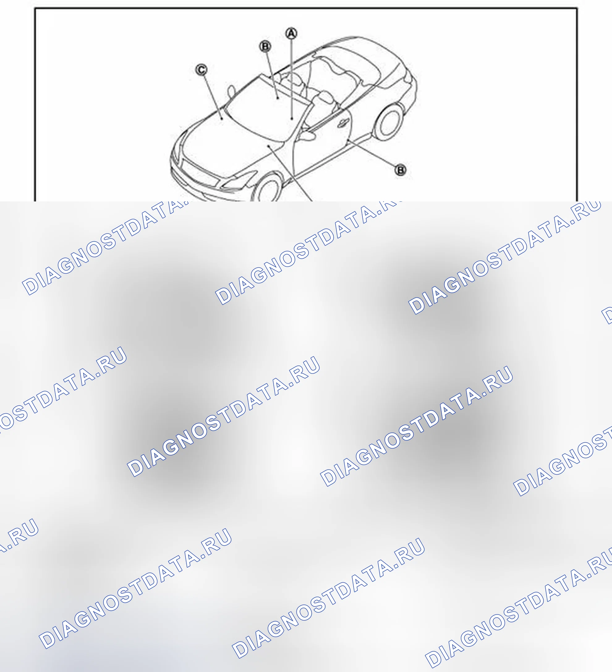 Рис. 24: Расположение компонентов. Infiniti Q60 I