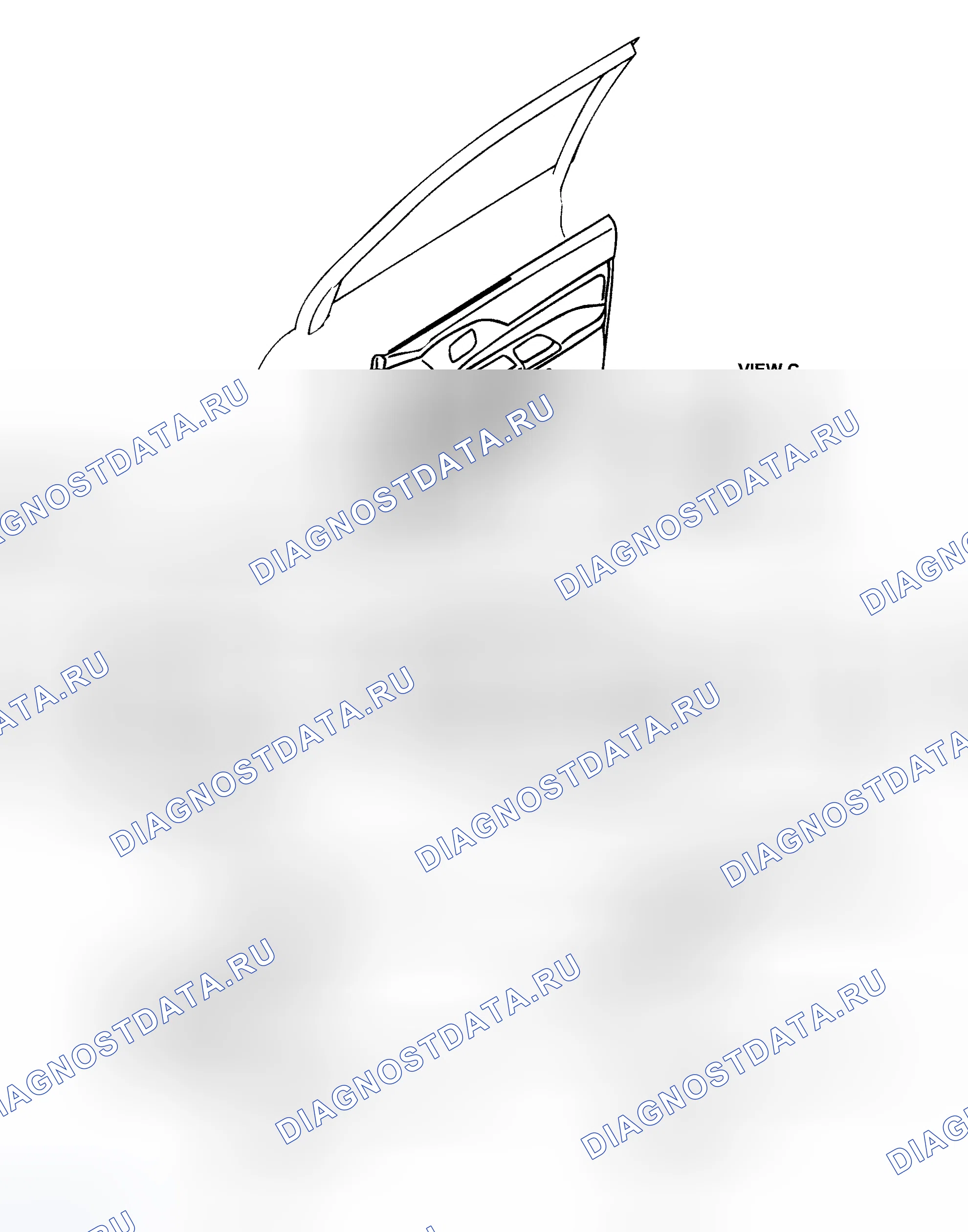 Рис. 4: Положения зажима и когтя. Mitsubishi Lancer IX рестайлинг