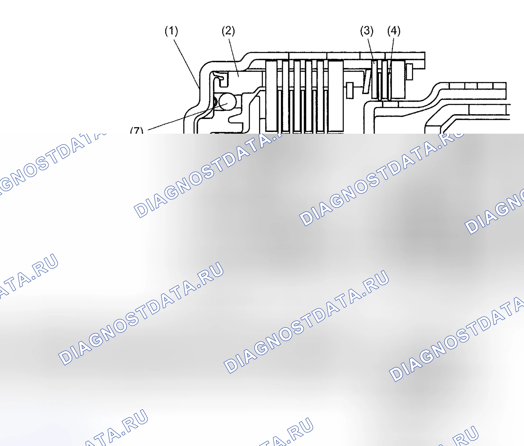 Рис. 720: КОГДА РЕВЕРС НЕ ВЫБРАН. Subaru Impreza WRX GD/GG рестайлинг