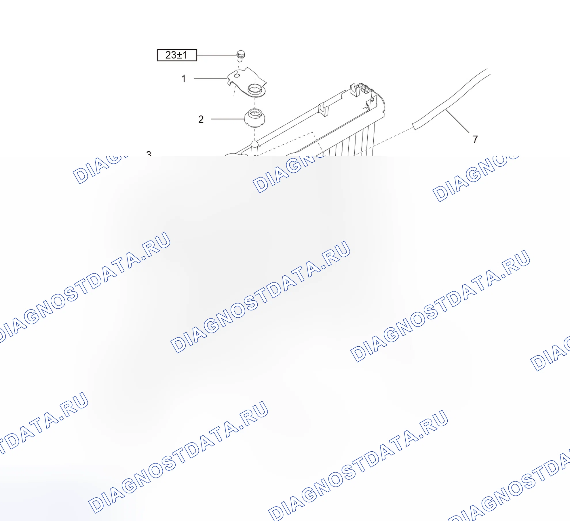 Схема расположения радиатора — Great Wall Wingle-5. Great-Wall Wingle 5 I