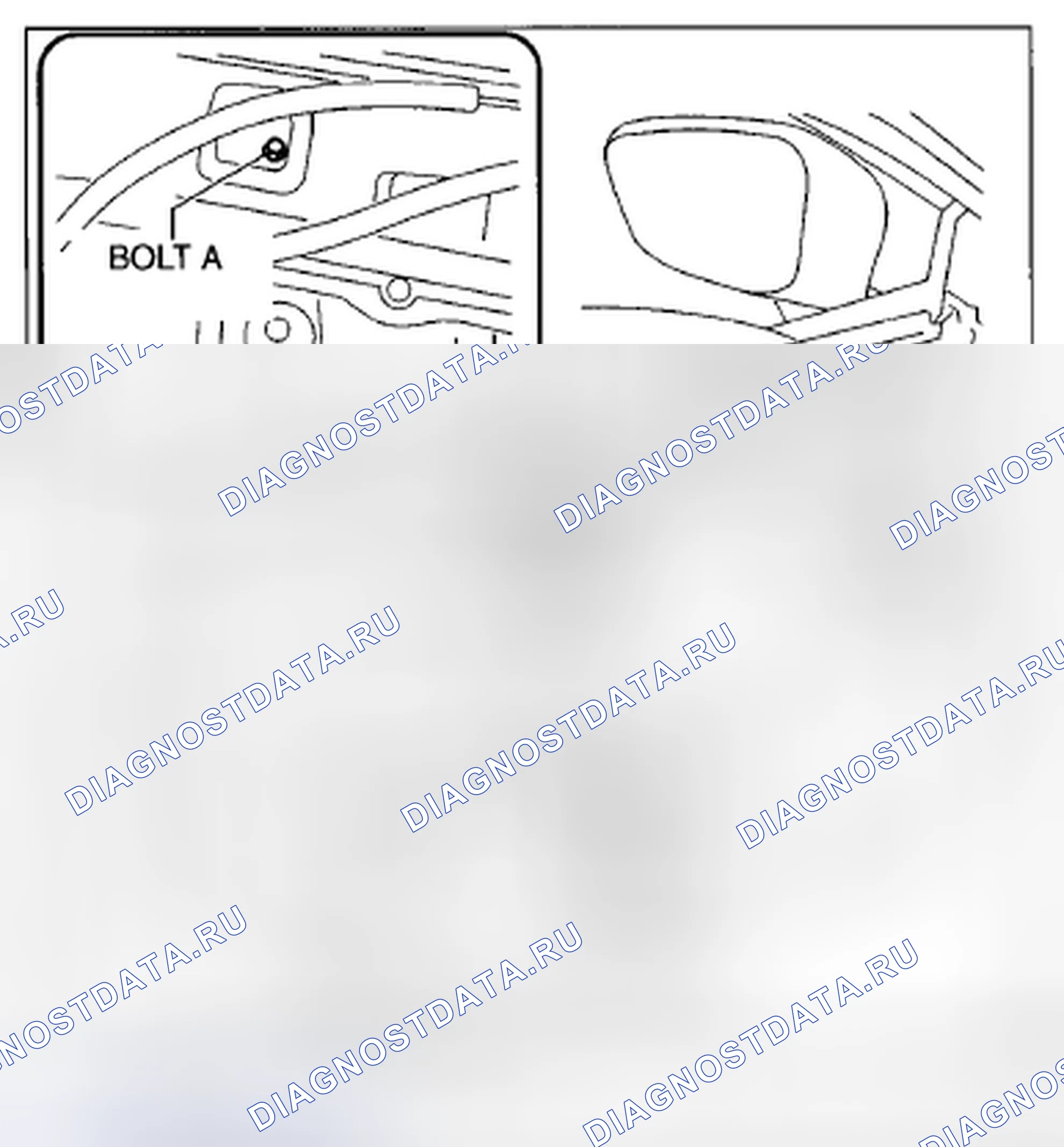 Рис. 85: ДЕМОНТАЖ / МОНТАЖ РЕГУЛЯТОРА ПЕРЕДНЕГО СТЕКЛОПОДЪЕМНИКА. Mazda CX-5 I