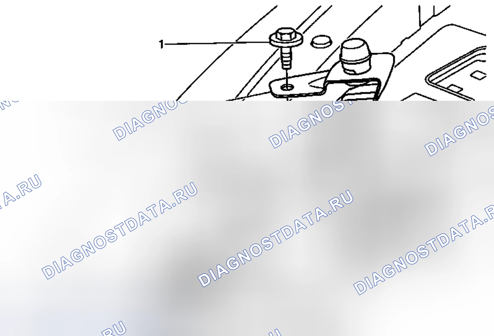 Рис. 32: Замена кронштейна переднего бампера капота. Buick Regal V