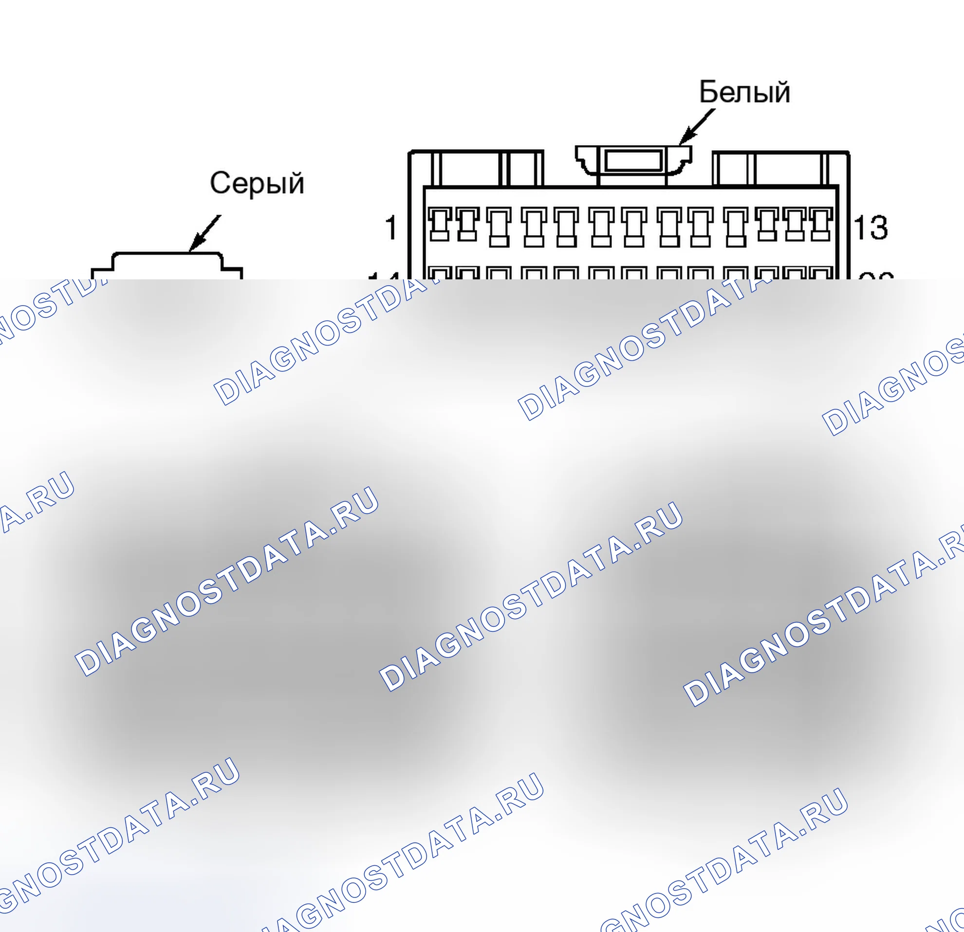 Рис. 1: МОДУЛЬ ГНЕЗДА И ЗЕРКАЛА ПАМЯТИ. Chrysler Town & Country IV