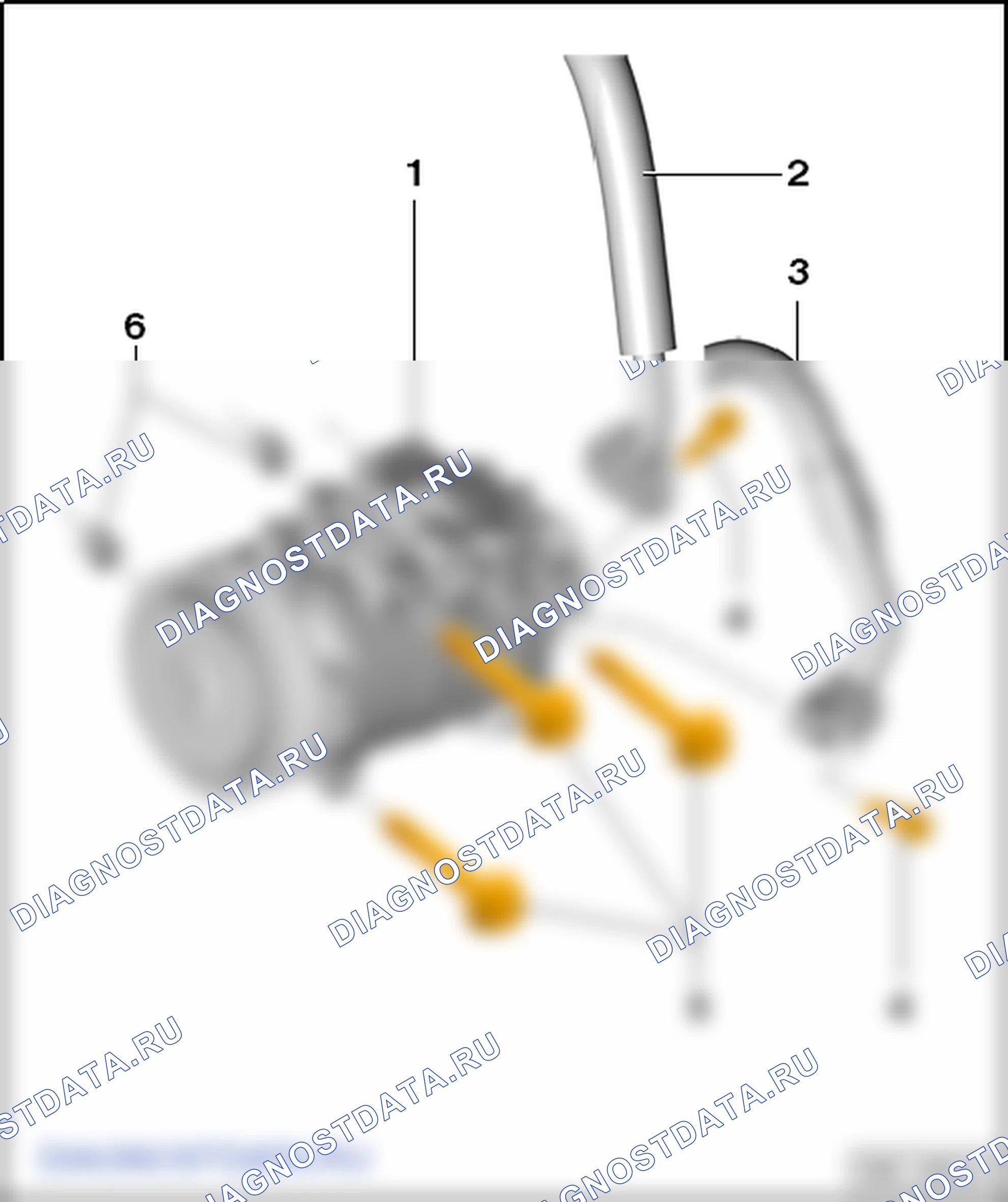 Компоненты кондиционера - климат-контроль (Climatronic) в моторном отсеке. SEAT Ibiza IV