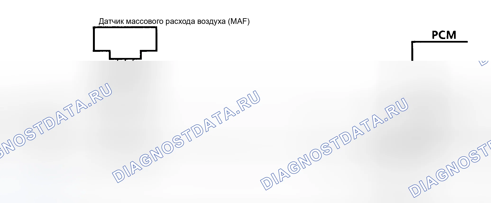 Рис. 219: Схема кода 34 (3.8L корпуса " C " и " H ") Датчик массовый расход воздуха (низкое напряжение сигнала). Buick Park Avenue I