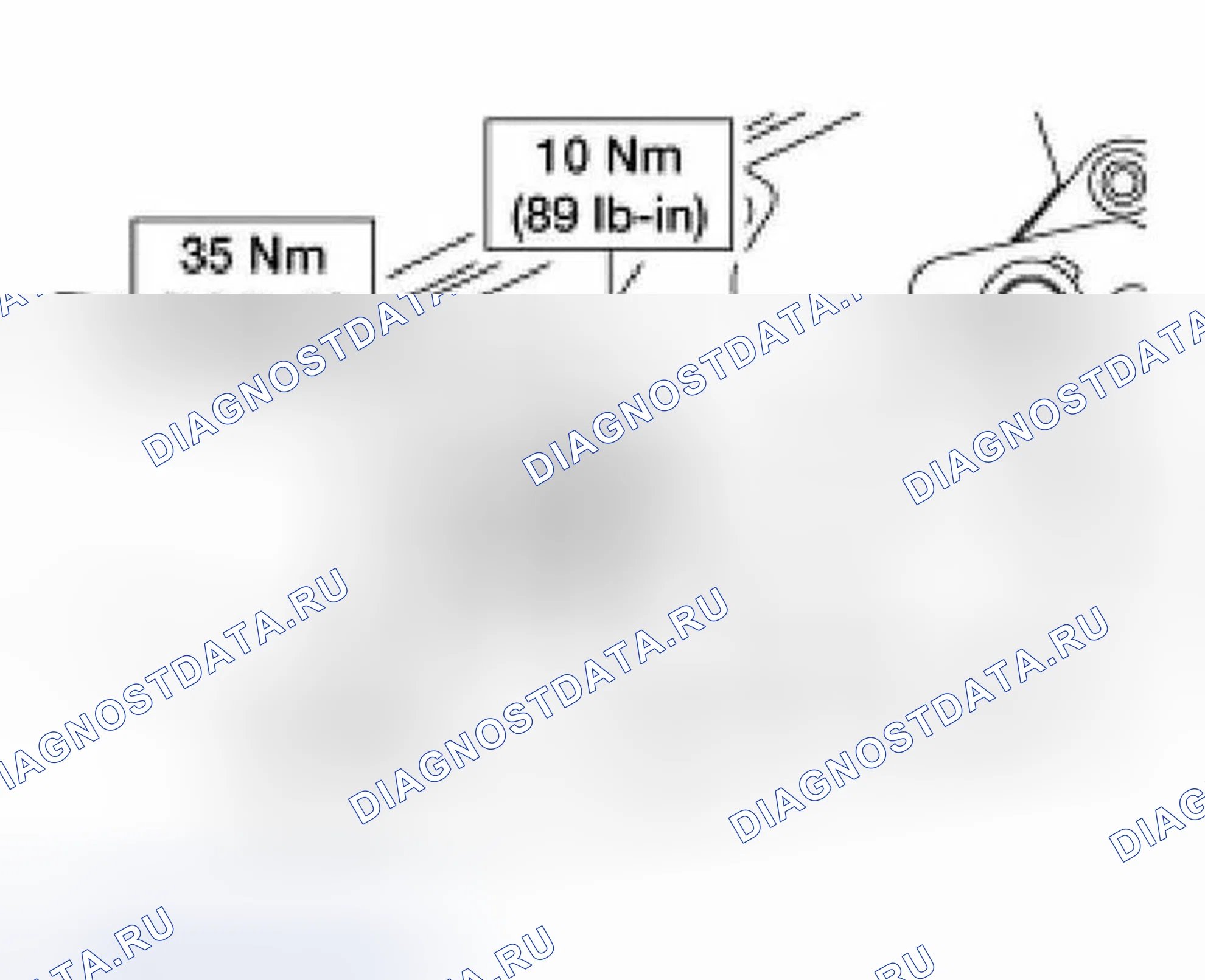 Рис. 34: Пункт 19: Болты для разборки доводчиков. Ford Pickup F150 