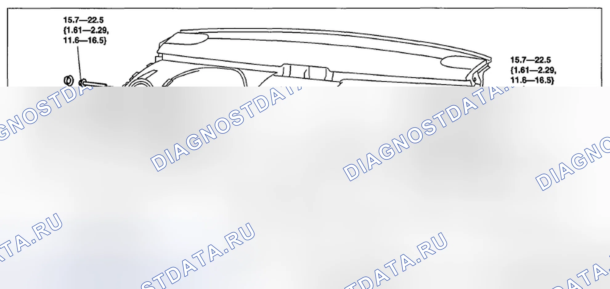 Рис. 29: Примечание по снятию педали тормоза. Mazda CX-7 I рестайлинг