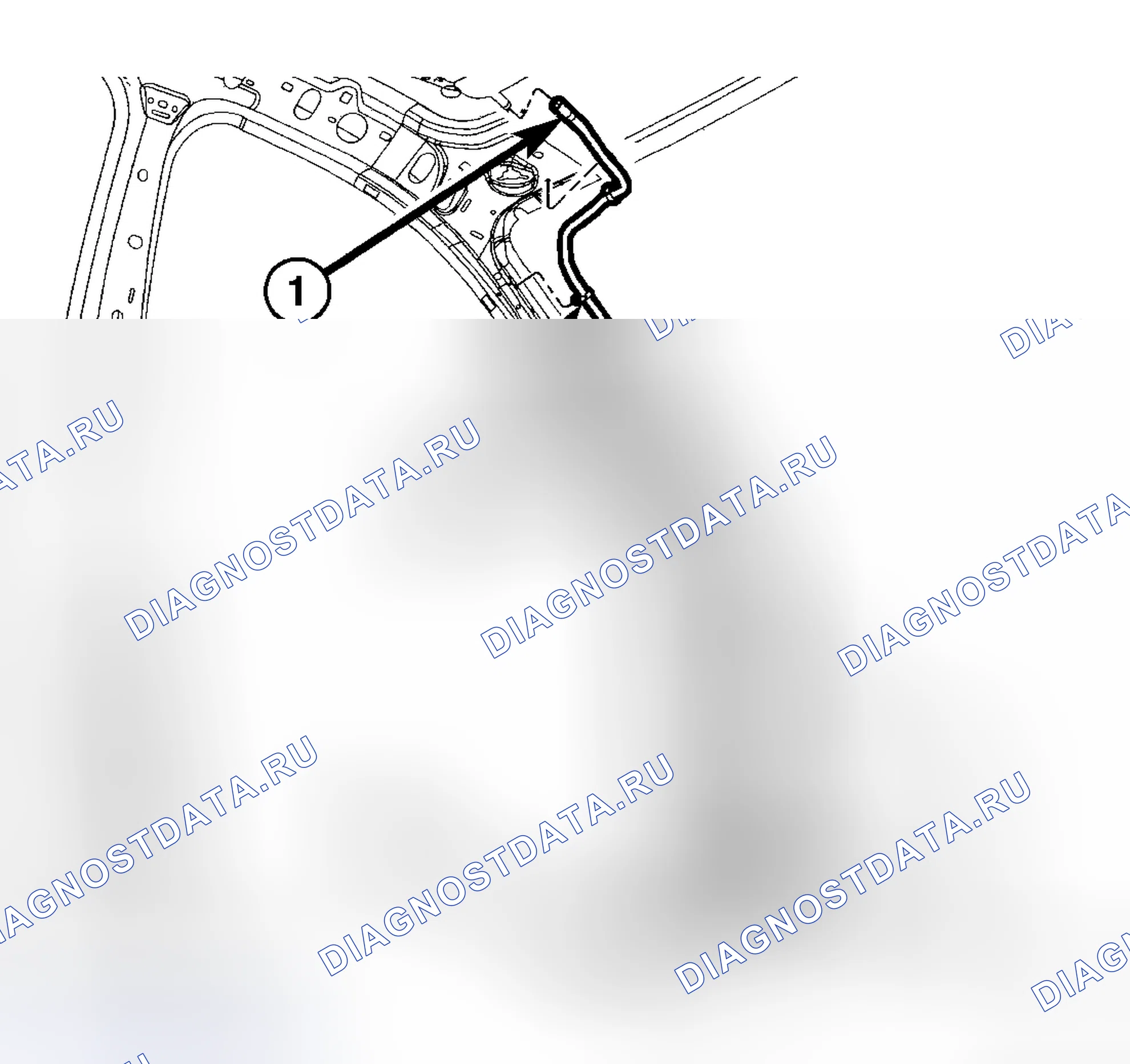 Рис. 438: ПЕРЕДНИЕ ШЛАНГИ. Dodge Cab & Chassis R3500 HD transition