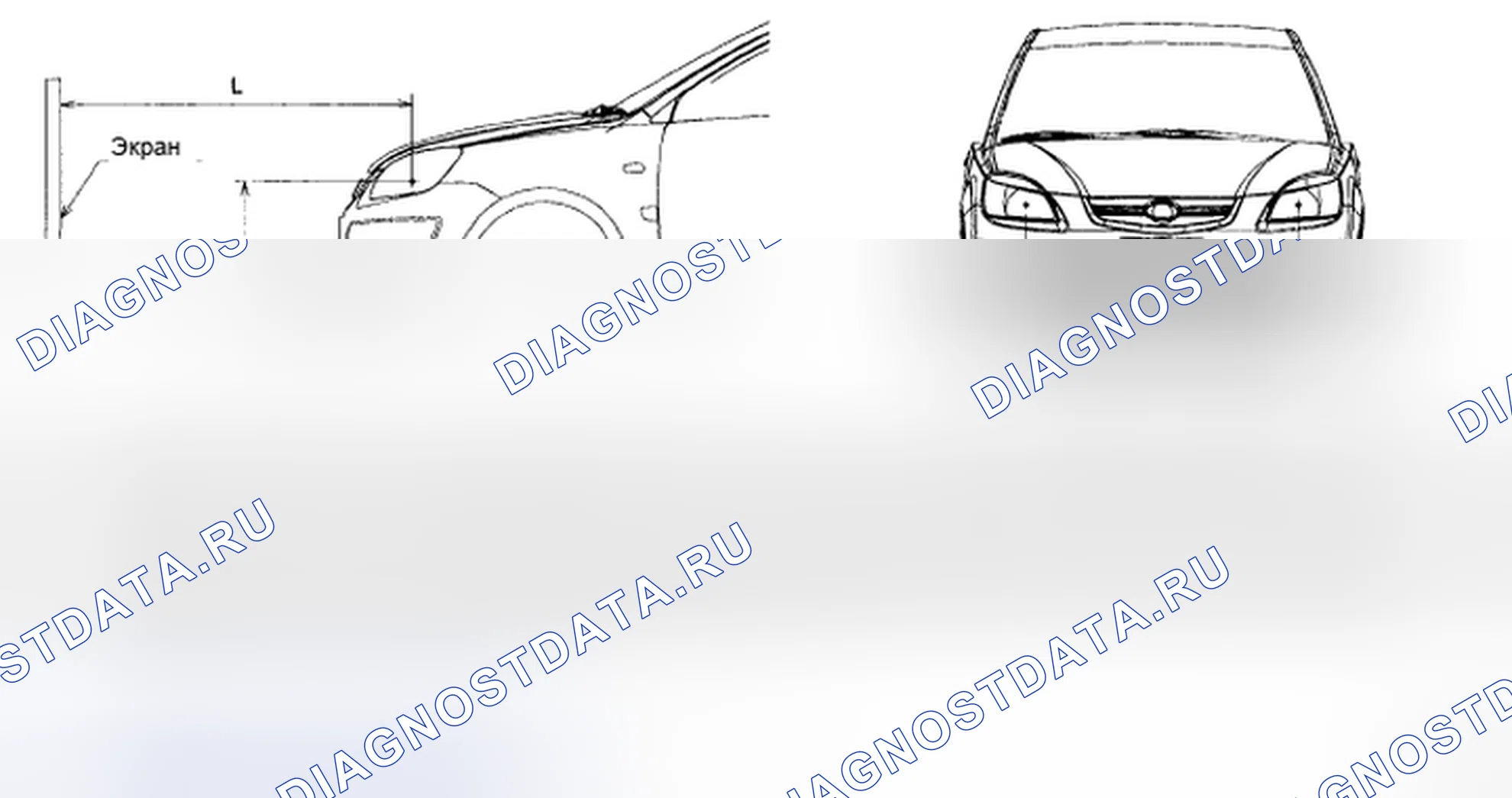Рис. 25: ФАРЫ И ТОЧКИ ПРИЦЕЛИВАНИЯ ПРОТИВОТУМАННЫХ ФАР. Geely Preface I рестайлинг