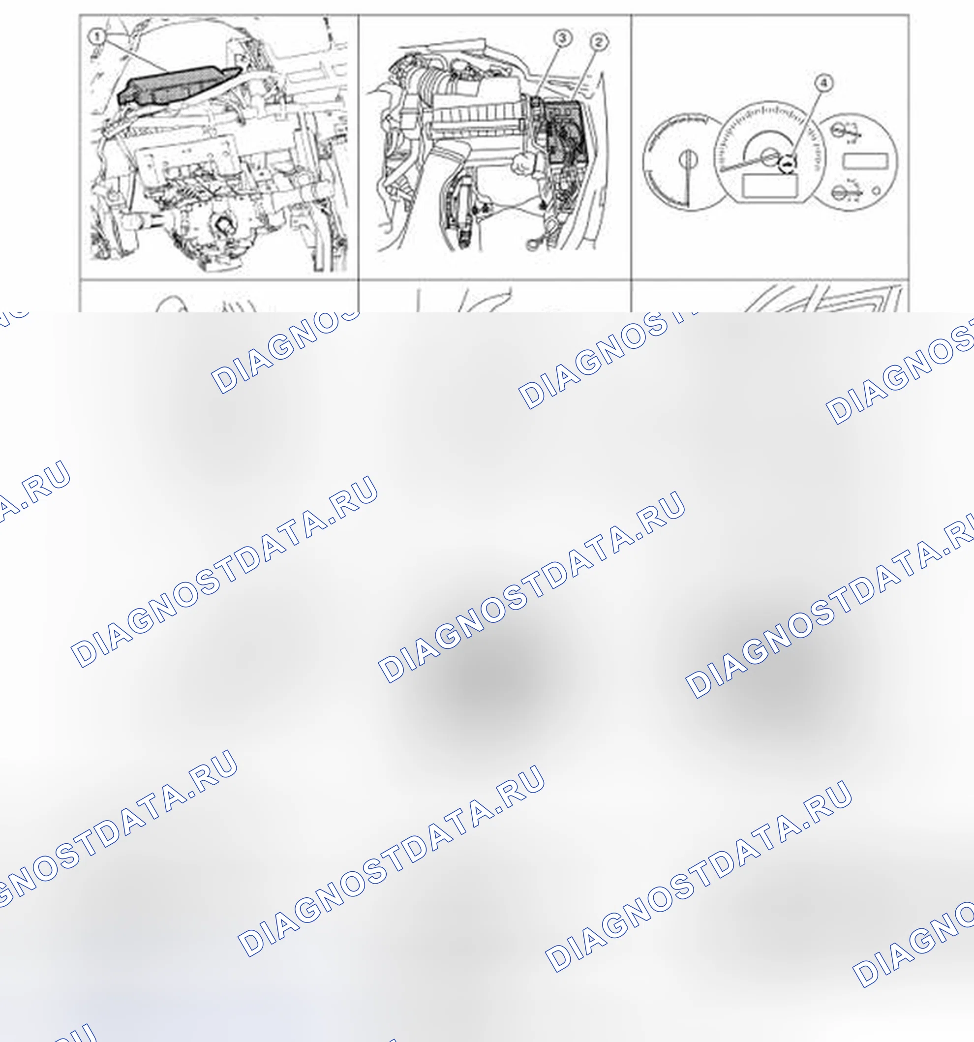 Рис. 5: Расположение компонентов. Honda Passport I