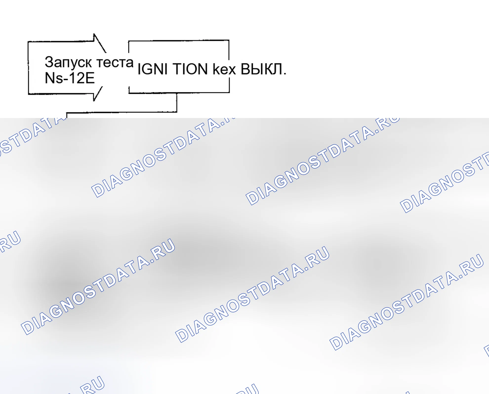 Рис. 588: Тест Ns-12E, работа двигателя на холостом ходу. Dodge Spirit I