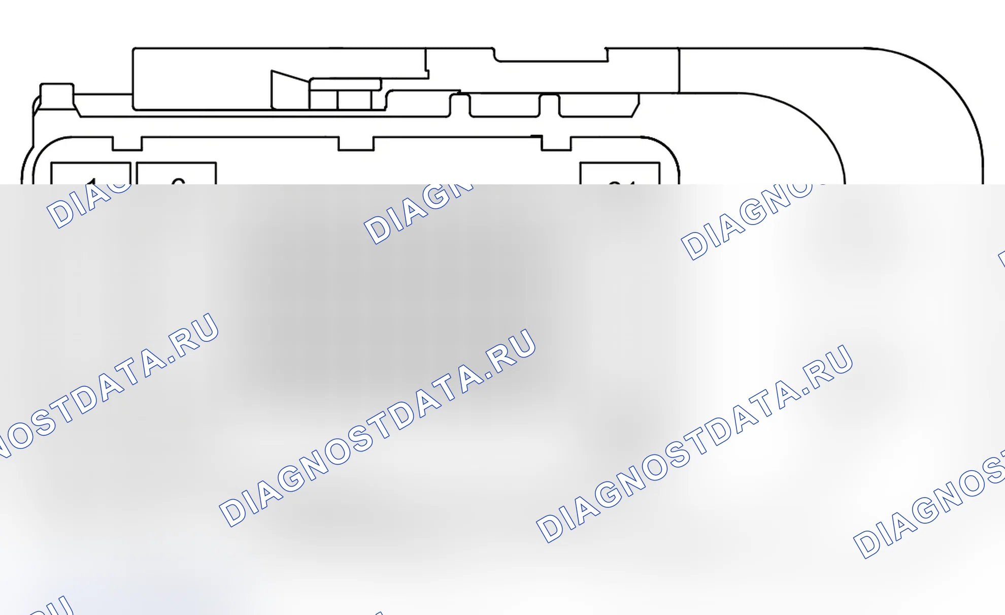 Распиновка разъёма B01-X02(B) — внешний вид и назначение контактов. Wey Lanshan I
