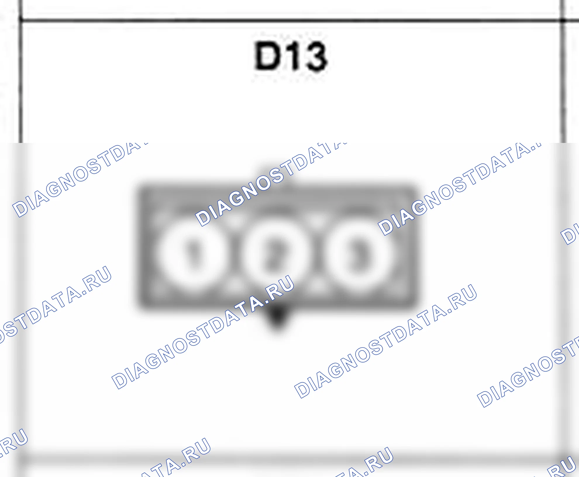 Распиновка разъёма D13 — дверного жгута. Hyundai Atos MX