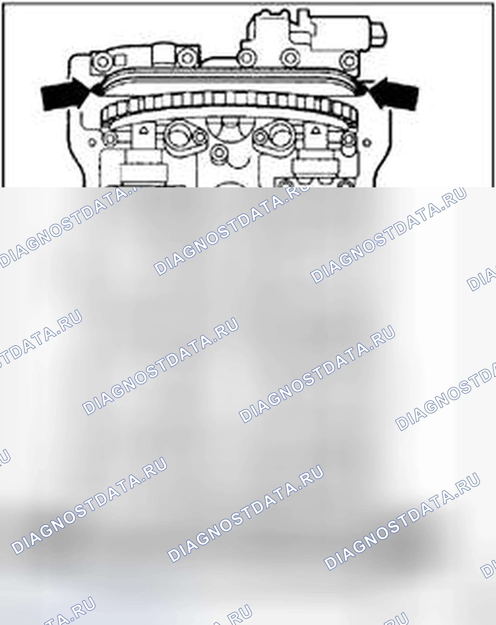 Рис. 313: Крышка головки цилиндров, уплотнение. Volkswagen Passat B5 рестайлинг
