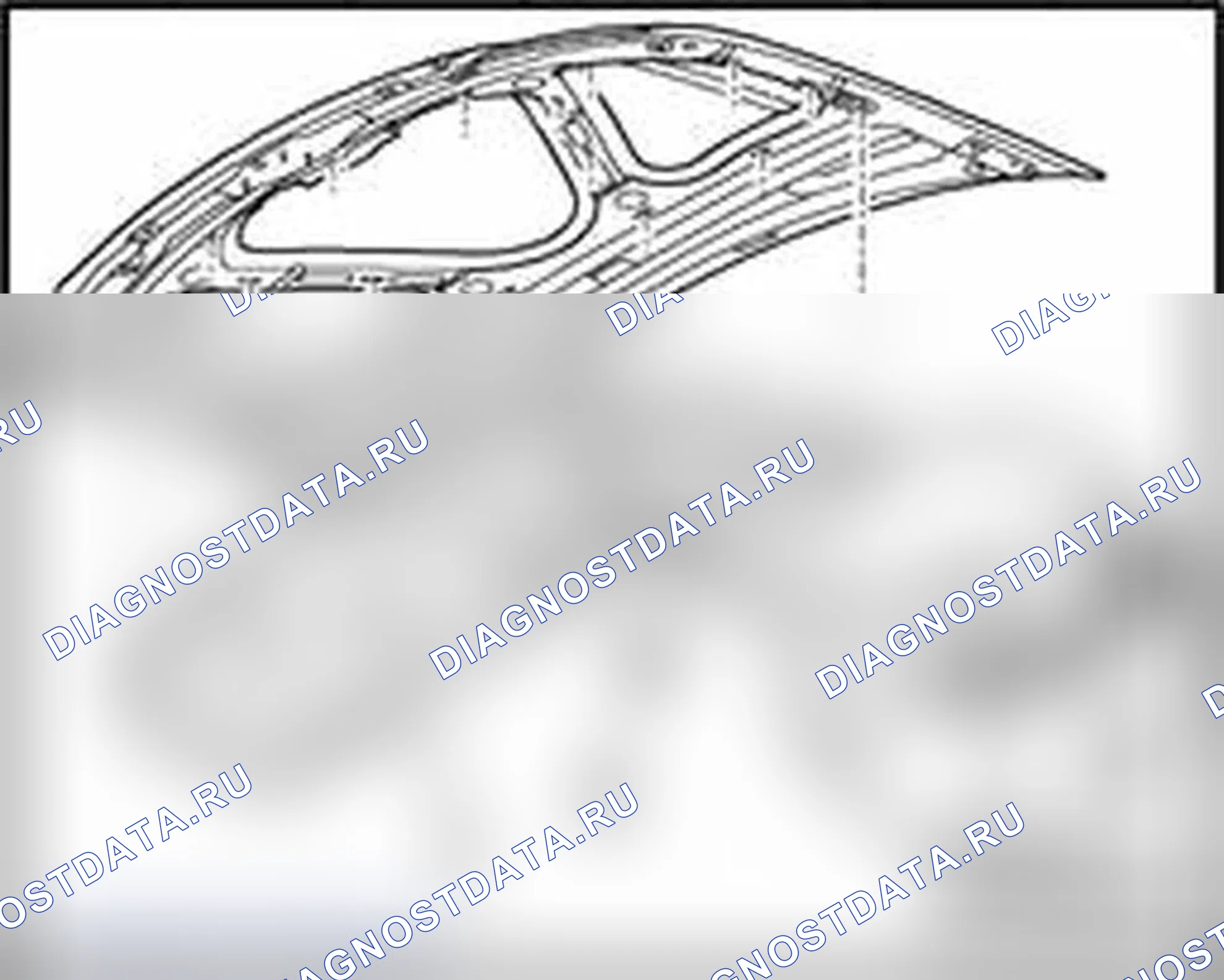 Рис. 311: Отделка переднего капота, снятие. Audi S4 B7