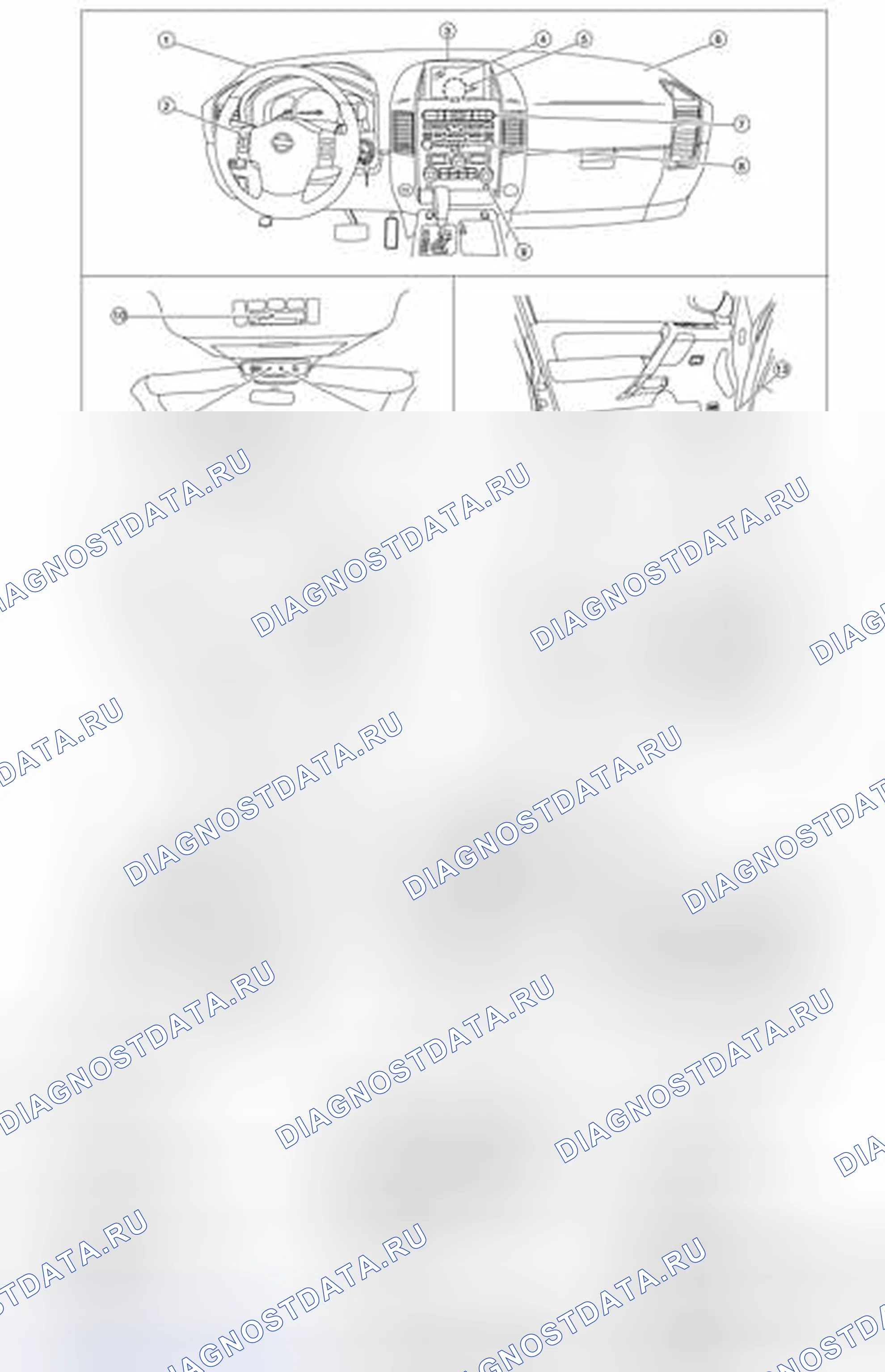 Рис. 6: Расположение компонентов. Honda Today I