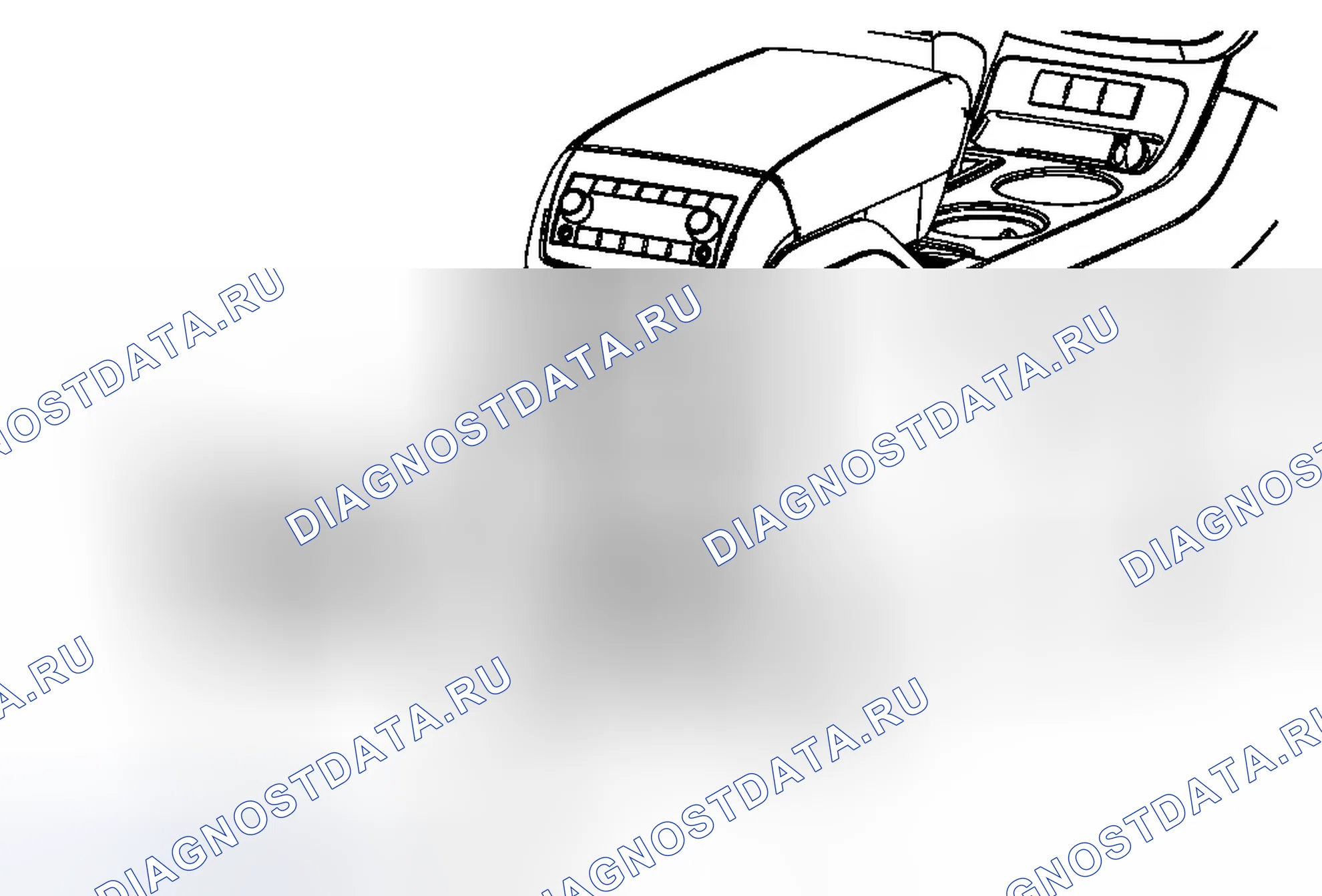Рис. 185: Замена задней панели отделки передней напольной консоли. Chevrolet Traverse I
