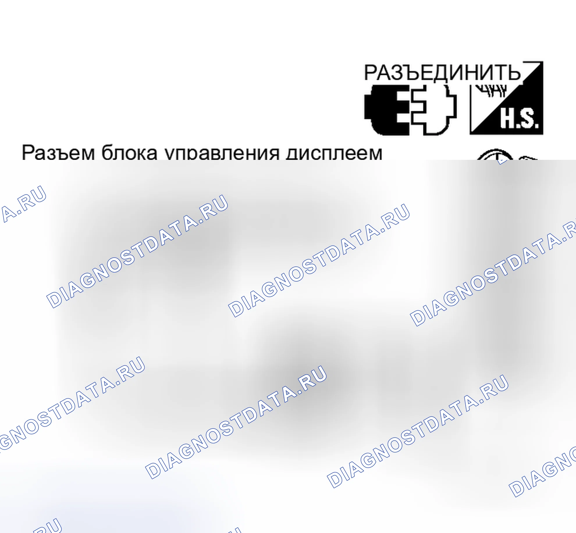 Рис. 29: Проверка источника питания и цепи массы для блока управления дисплеем. Honda Jazz I
