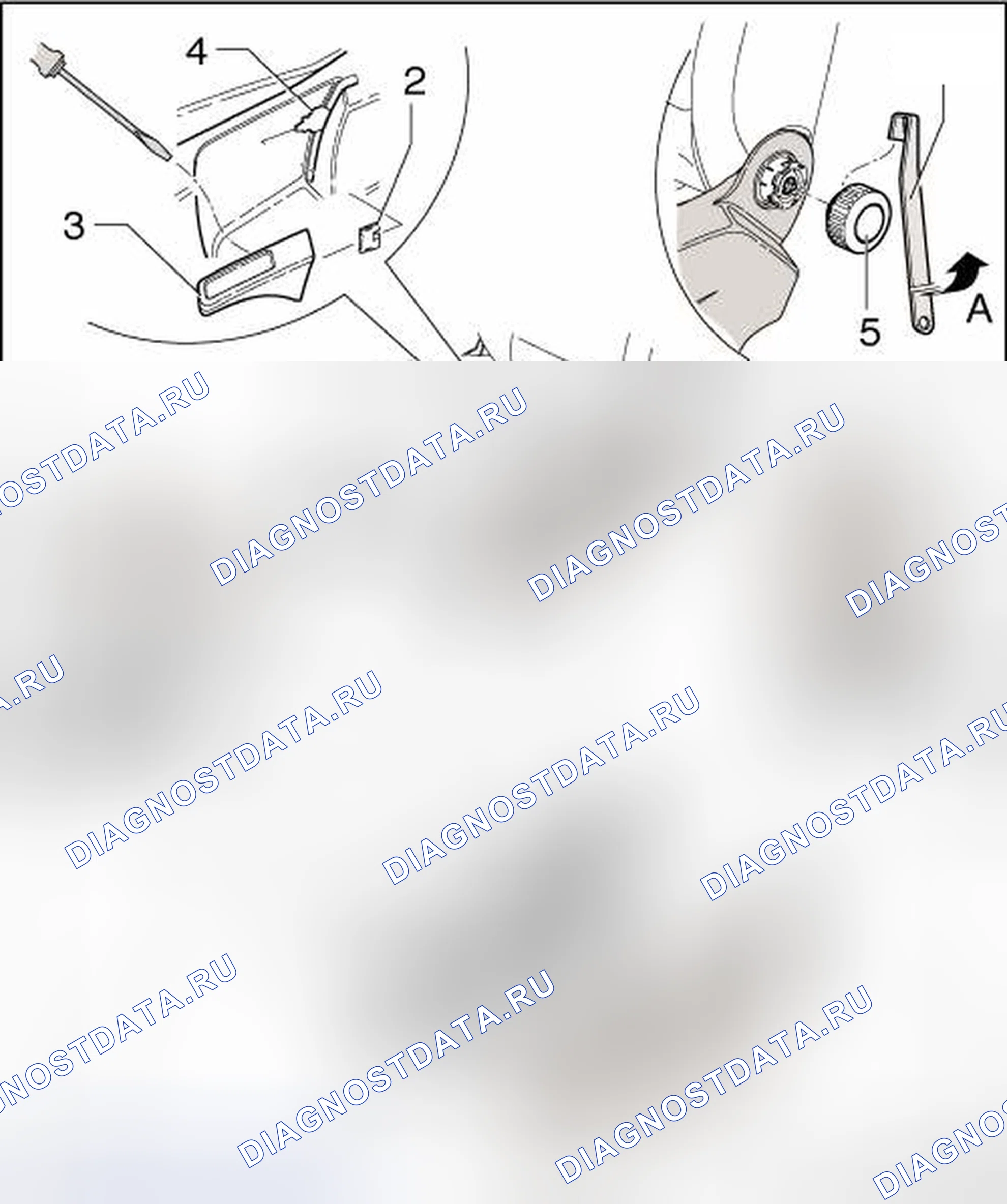 Рис. 97: ОТДЕЛКА ЛЕВОГО СИДЕНЬЯ. Volkswagen Golf Mk7