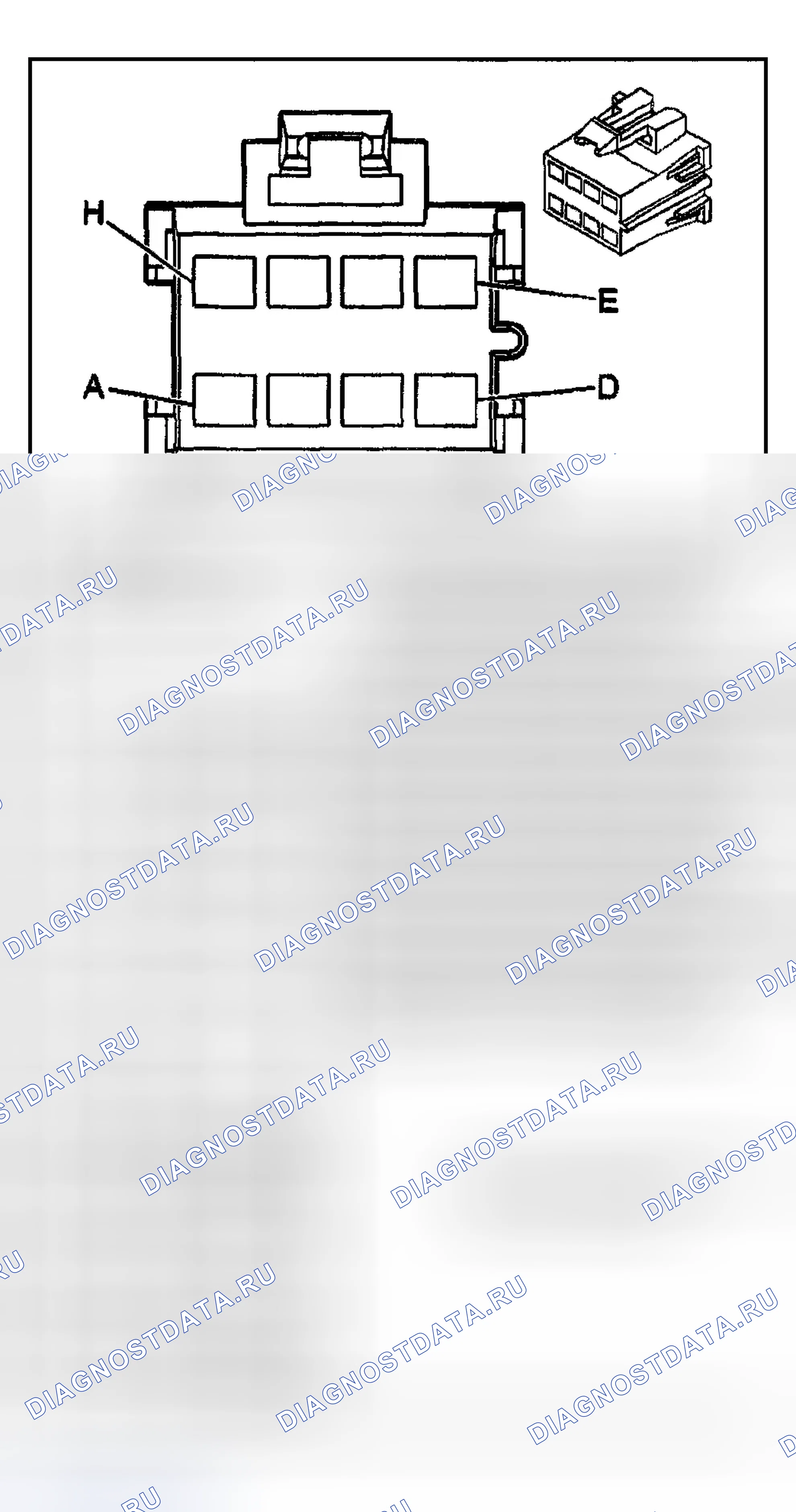 Рис. 60: Модуль Memory сиденье - драйвер C2. Chevrolet TrailBlazer I