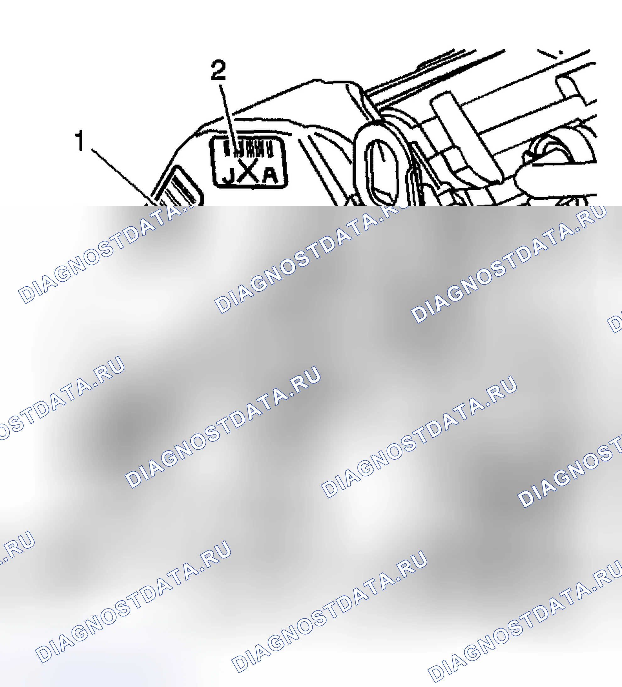 Рис. 1117: Табличка проверки двигателя. Hyundai Terracan I