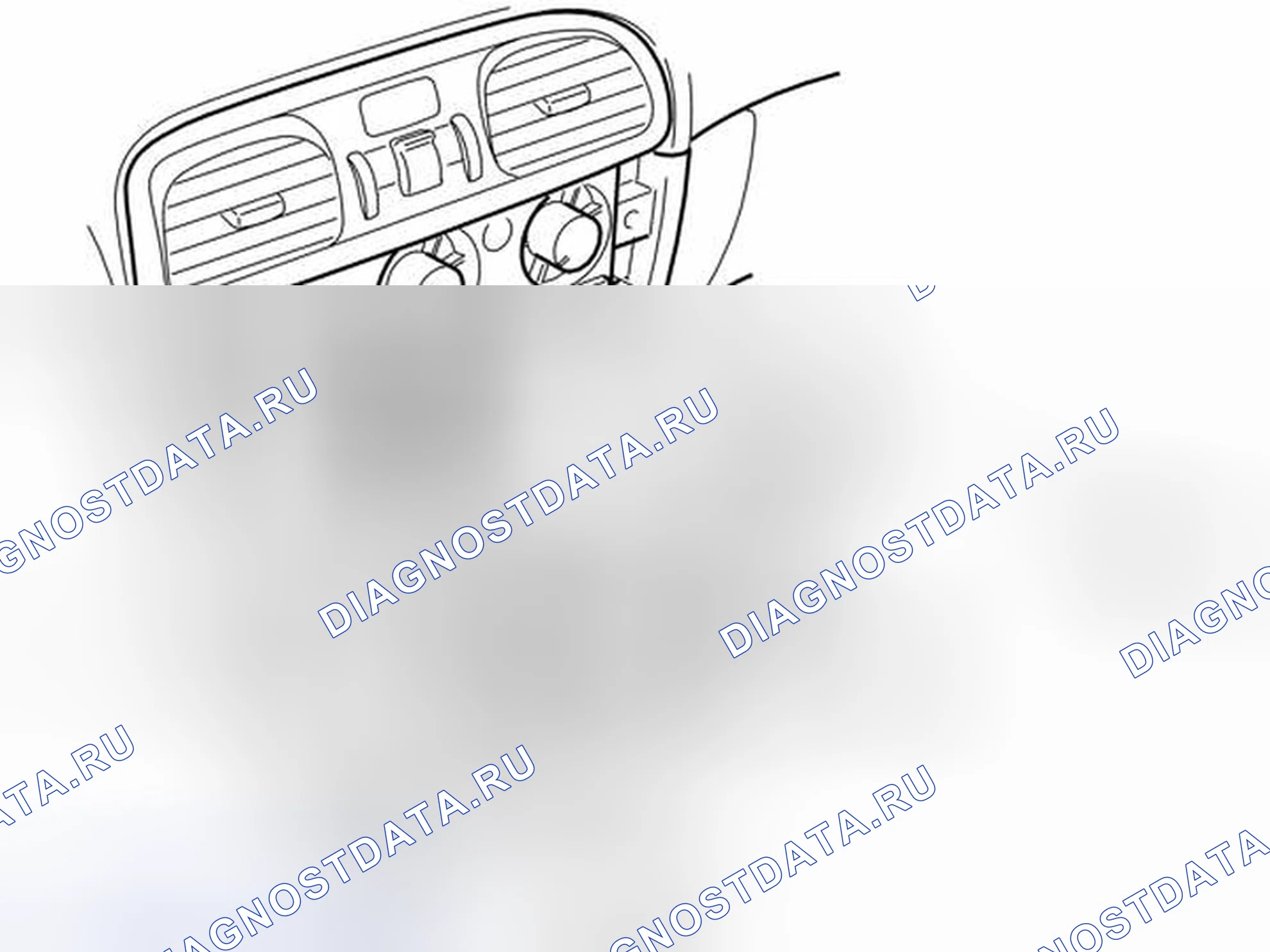 Рис. 73: Установка радиопанели. Volvo S40 I рестайлинг