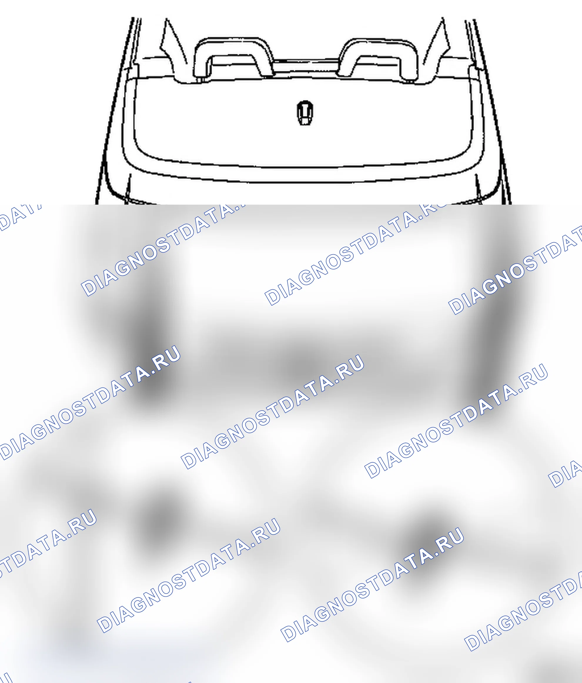 Демонтаж и монтаж крышки отсека для складной крыши (модель F67). Opel Astra G