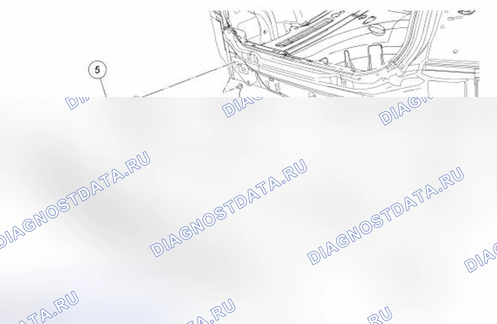 Рис. 22: Бампер - задний. Hyundai Lantra II рестайлинг
