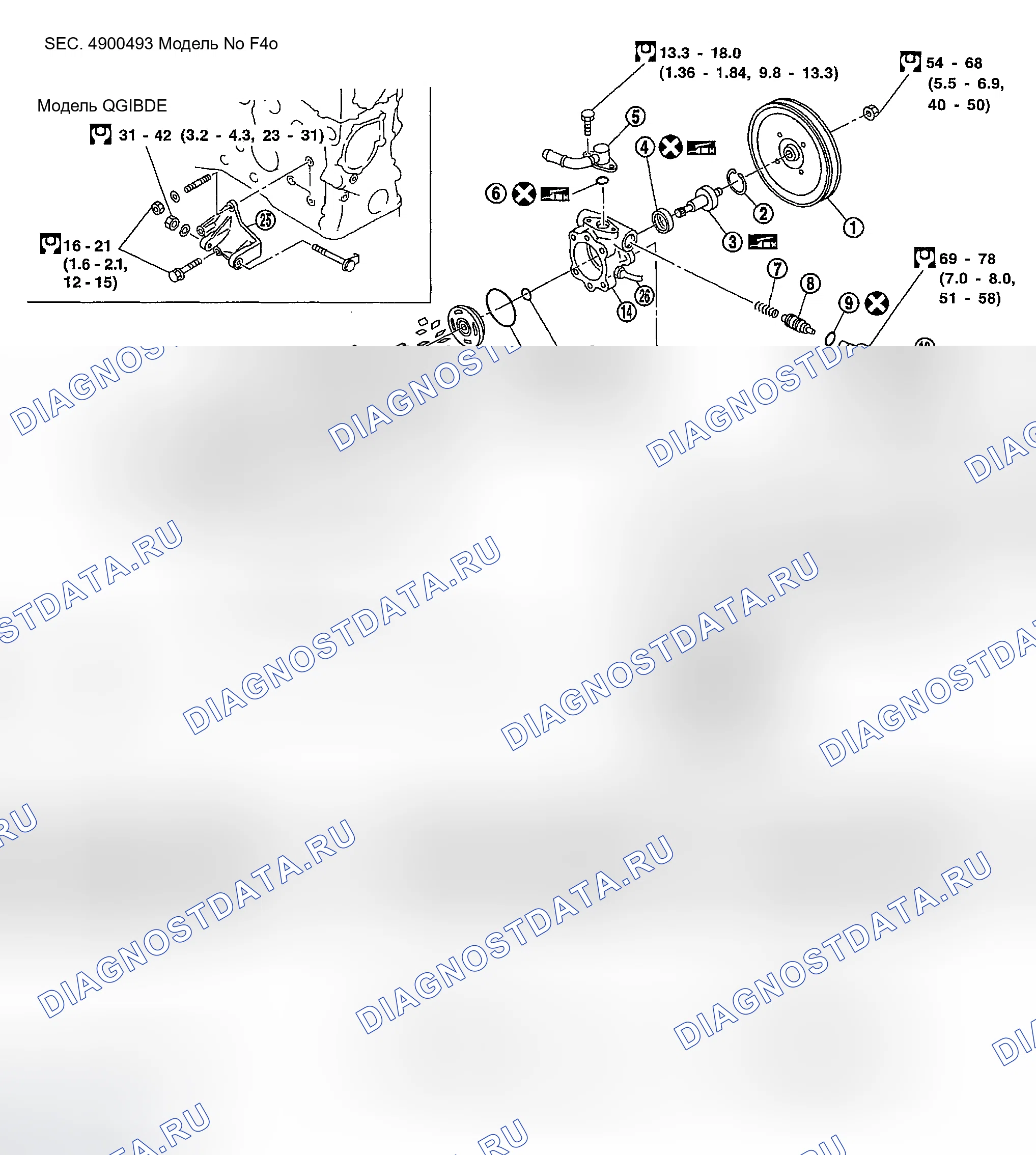 Рис. 11: КОМПОНЕНТЫ. Nissan Sentra B15