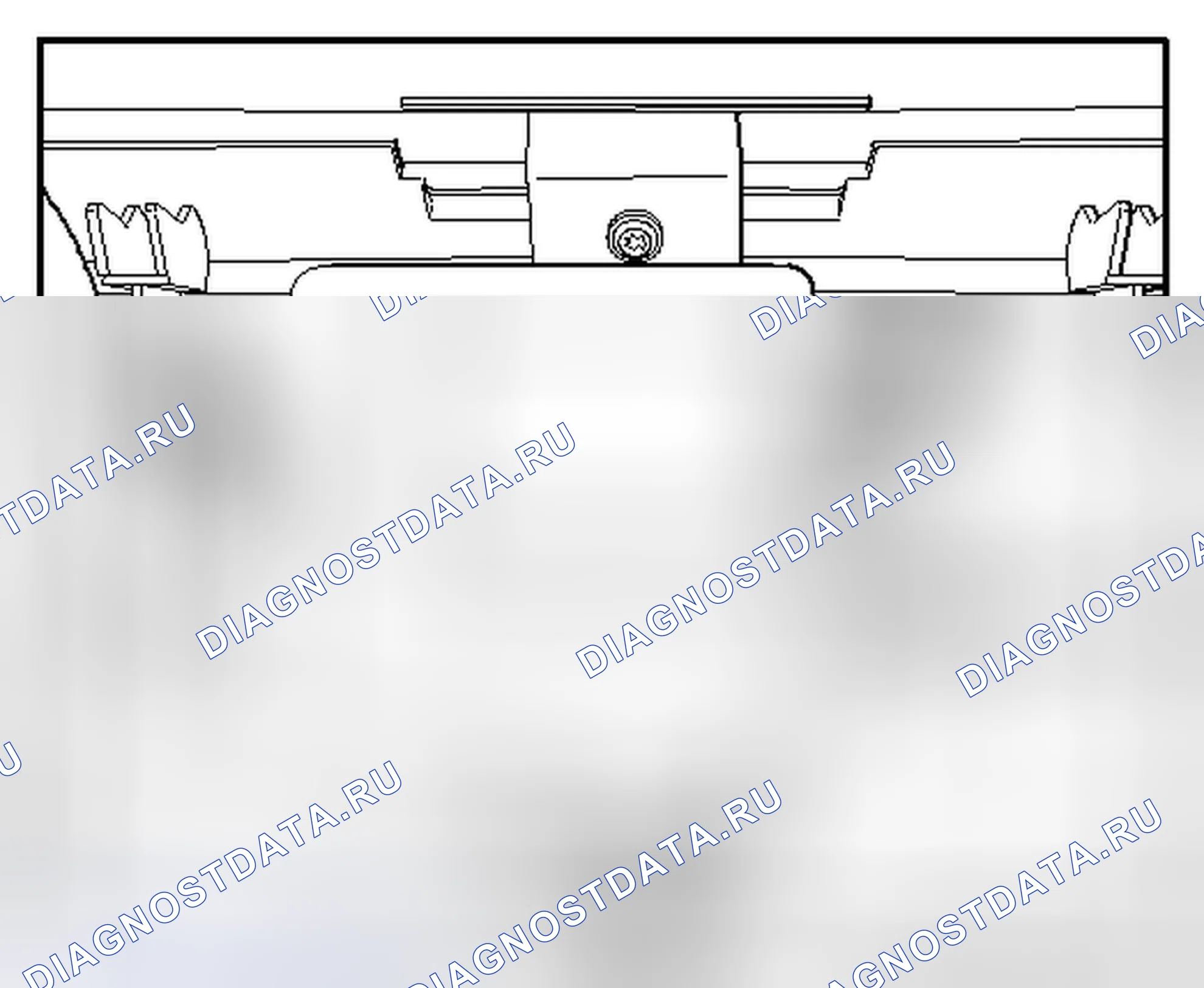 Рис. 97: МОДУЛЬ УПРАВЛЕНИЯ ОТКРЫВАНИЕМ ДВЕРИ ГАРАЖА -J530. Volkswagen Touareg I