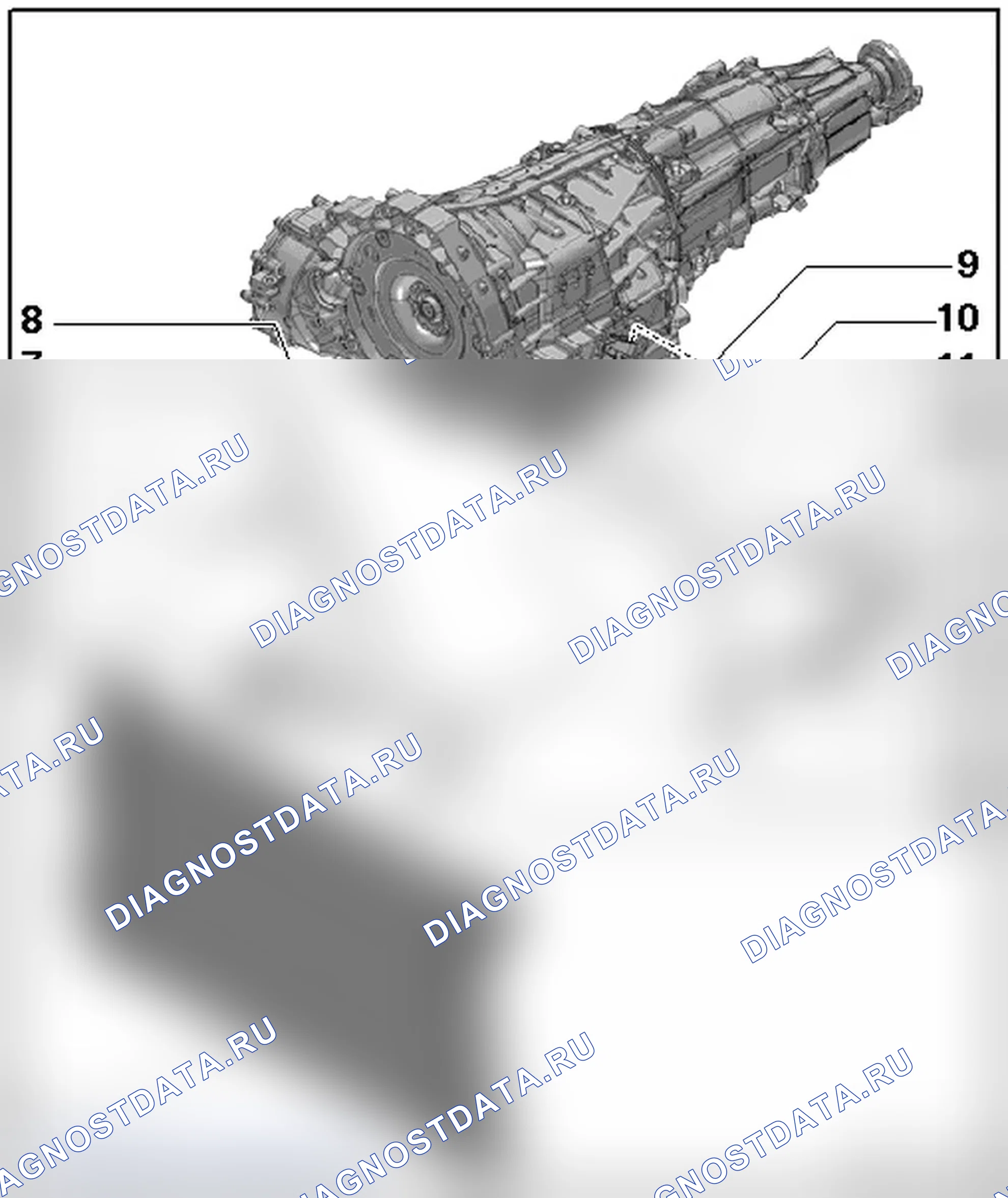 Рис. 17: ATF COOLER, ATF PIPES, ATF PIPE FILTER OVERVIEW - двигатель CODE (S): CCBA&CGXC. Audi S4 B8 рестайлинг