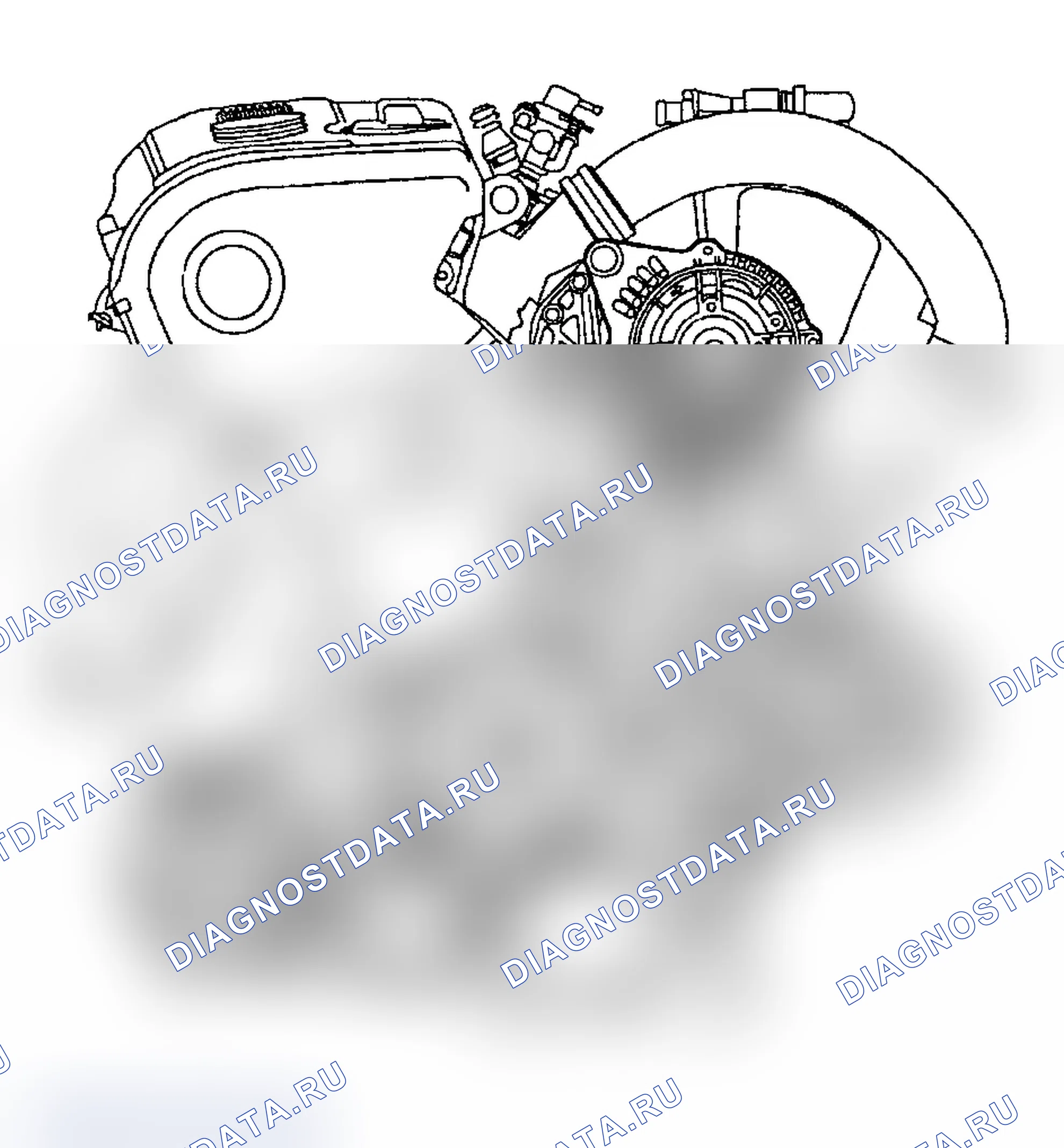 Рис. 27: МАРШРУТИЗАЦИЯ ПРИВОДНОГО РЕМНЯ (1.8L TURBO двигатель CODES AEB, ATM&ATW). Audi A4 B5 рестайлинг