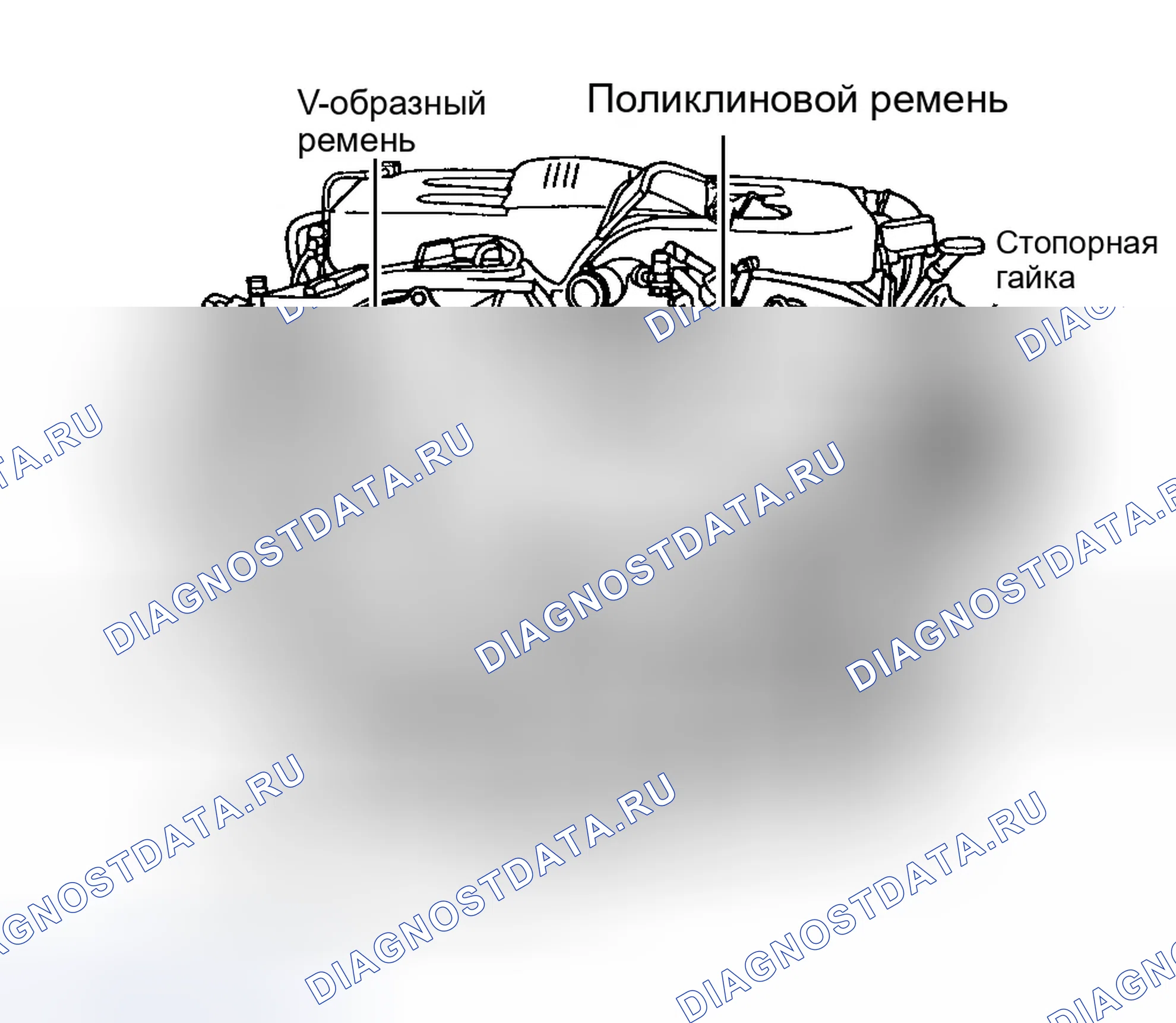 Рис. 11: РАЗВОДКА ПРИВОДНОГО РЕМНЯ (3.2L и 3.5L CONCORDE, INTREPID, LHS, PROWLER и 300M). Chrysler 300M I