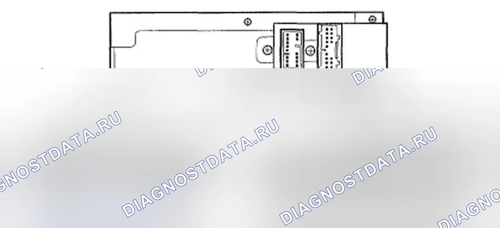 Рис. 31: Разъем CD Changer для входов и выходов (с навигационной системой). Honda Ridgeline I