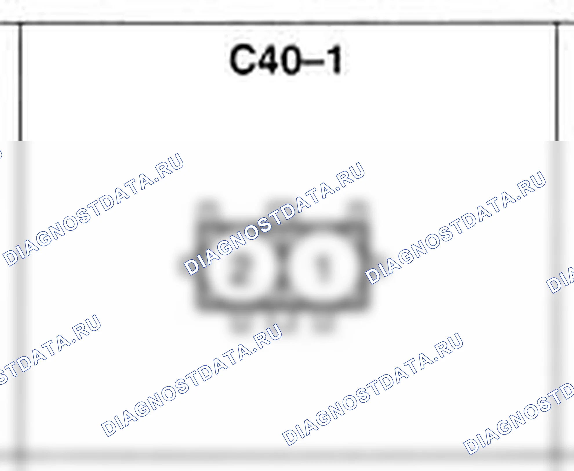 Распиновка разъёма C40-1 — жгута управления. Hyundai Accent LC