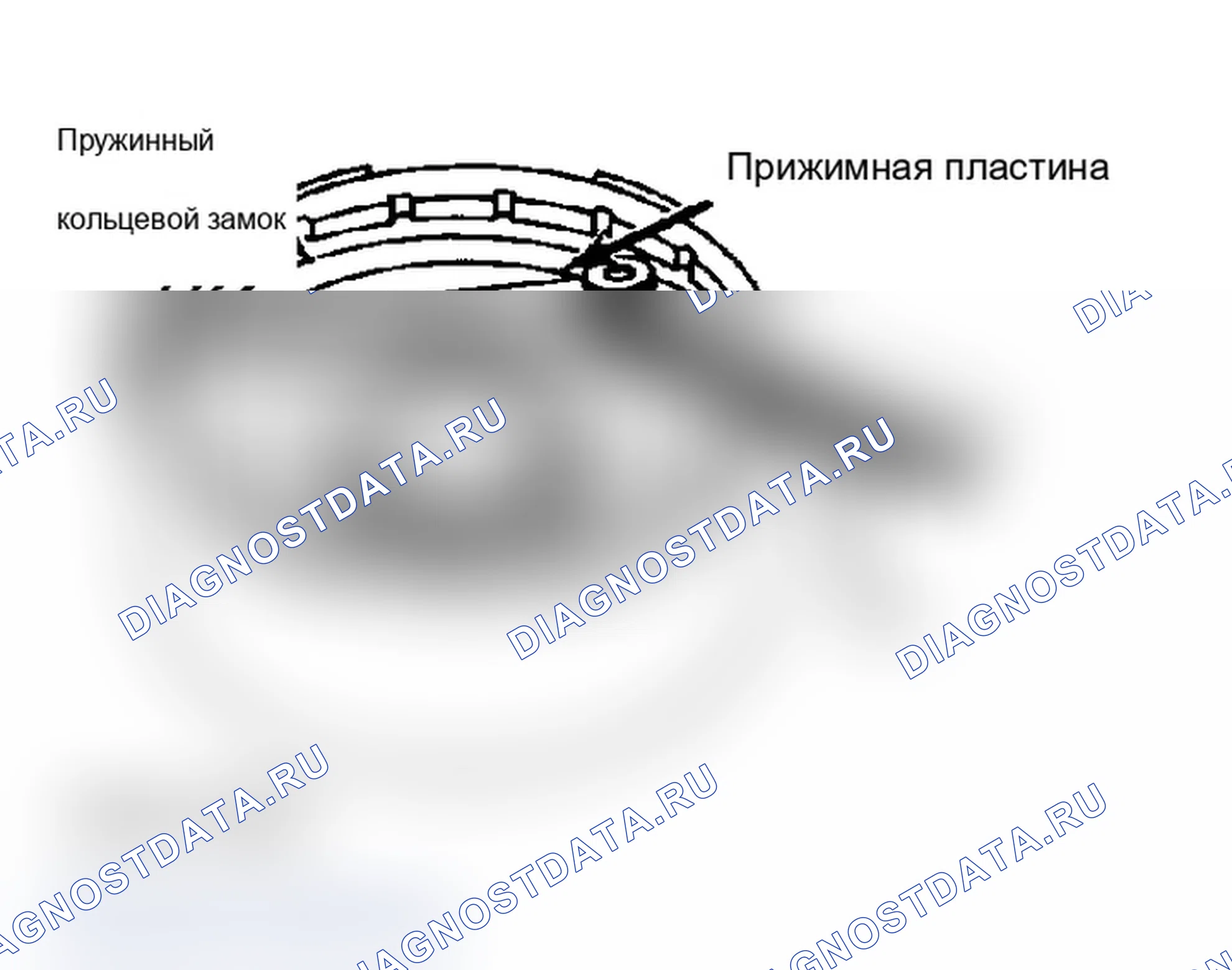 Рис. 26: Измерение зазора муфты прямого и обратного хода. Volkswagen Jetta II