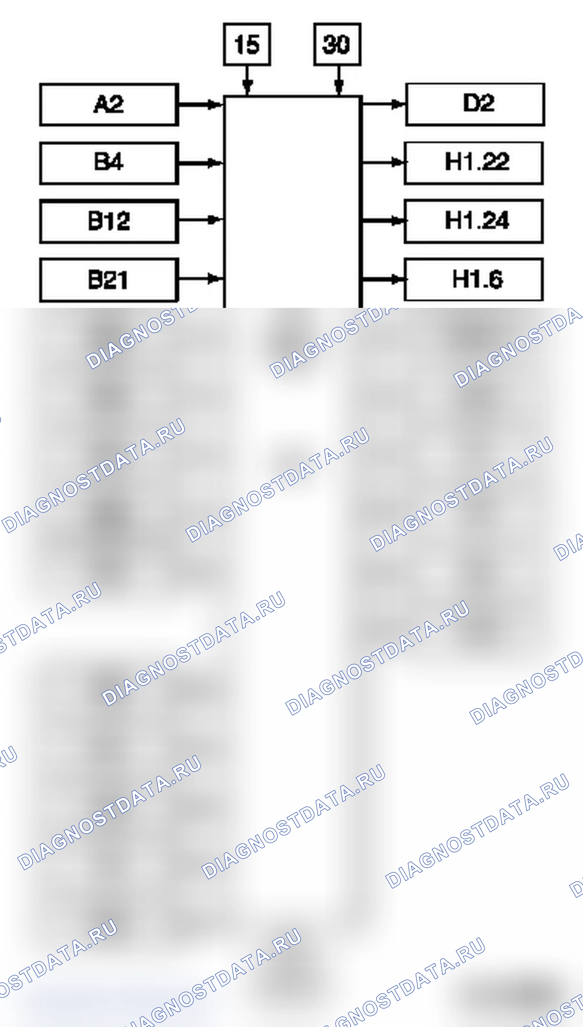 Двигатель, навесные узлы двигателя Блок-схема, X 16 SZR. Opel Astra G