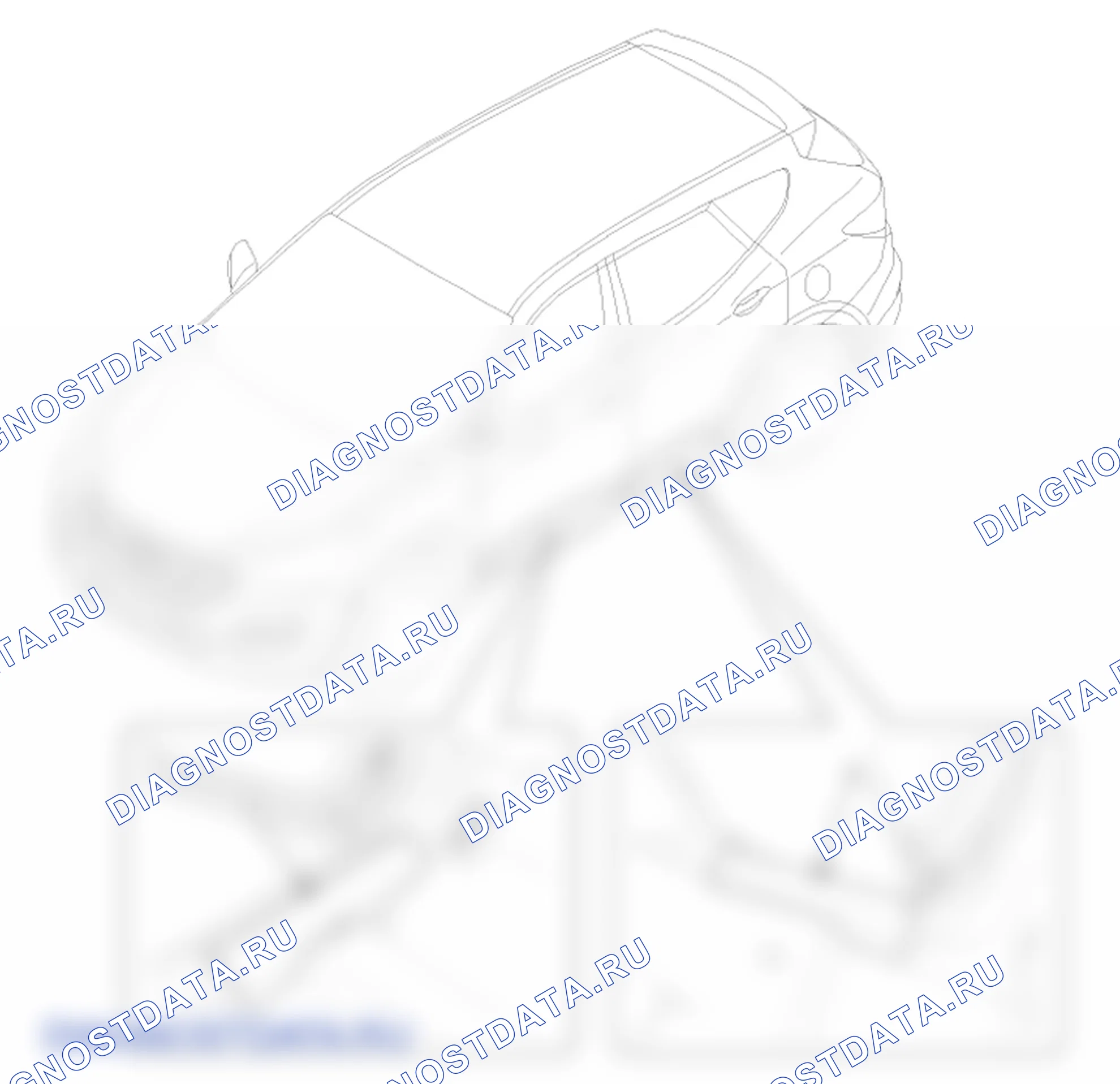 Расположение деталей дверной обшивки. Hyundai Santafe Sport DMA