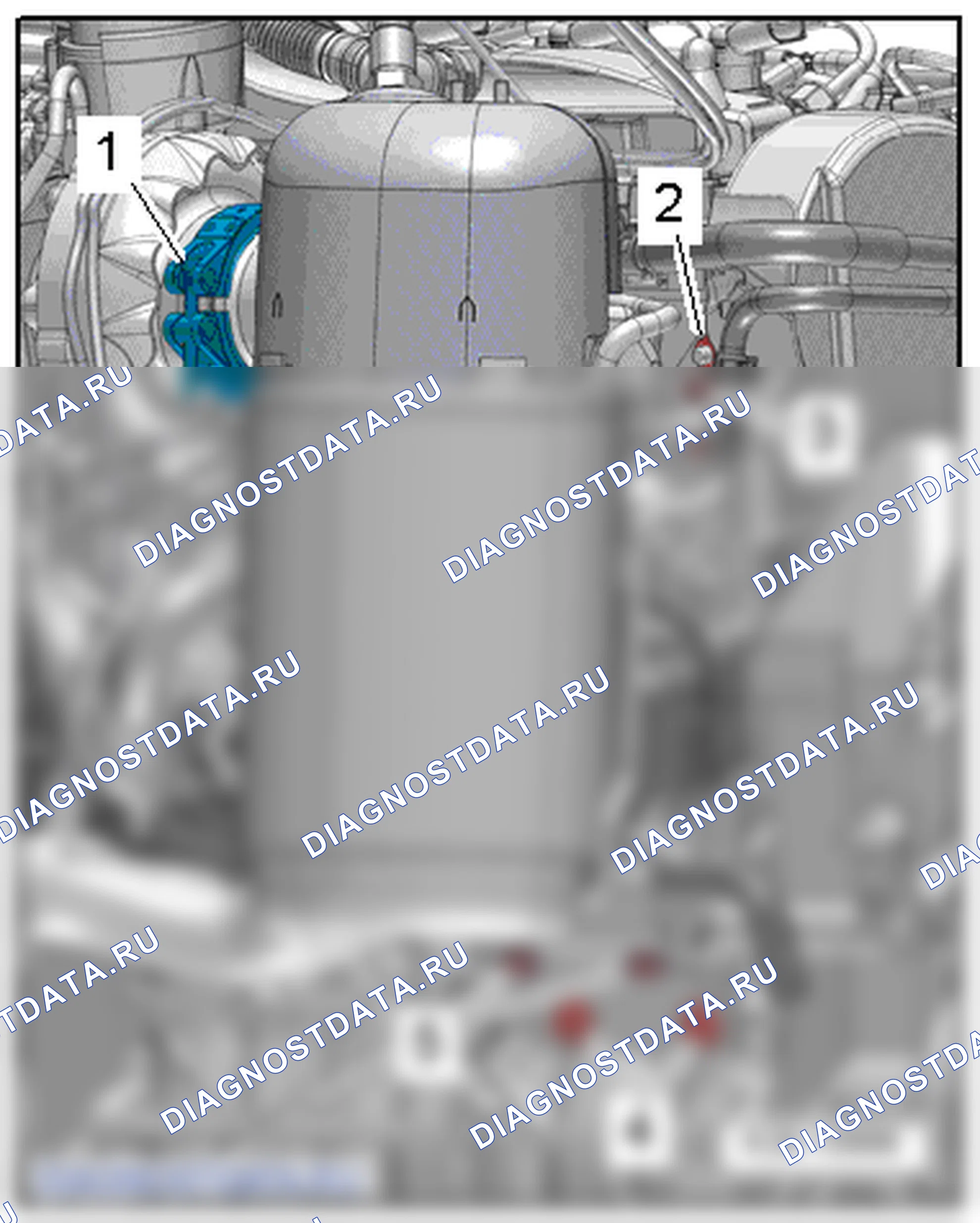 Турбонагнетатель (4-цил. дизельный двигатель (1,6 л 4V, TDI Common Rail)). SEAT Altea I