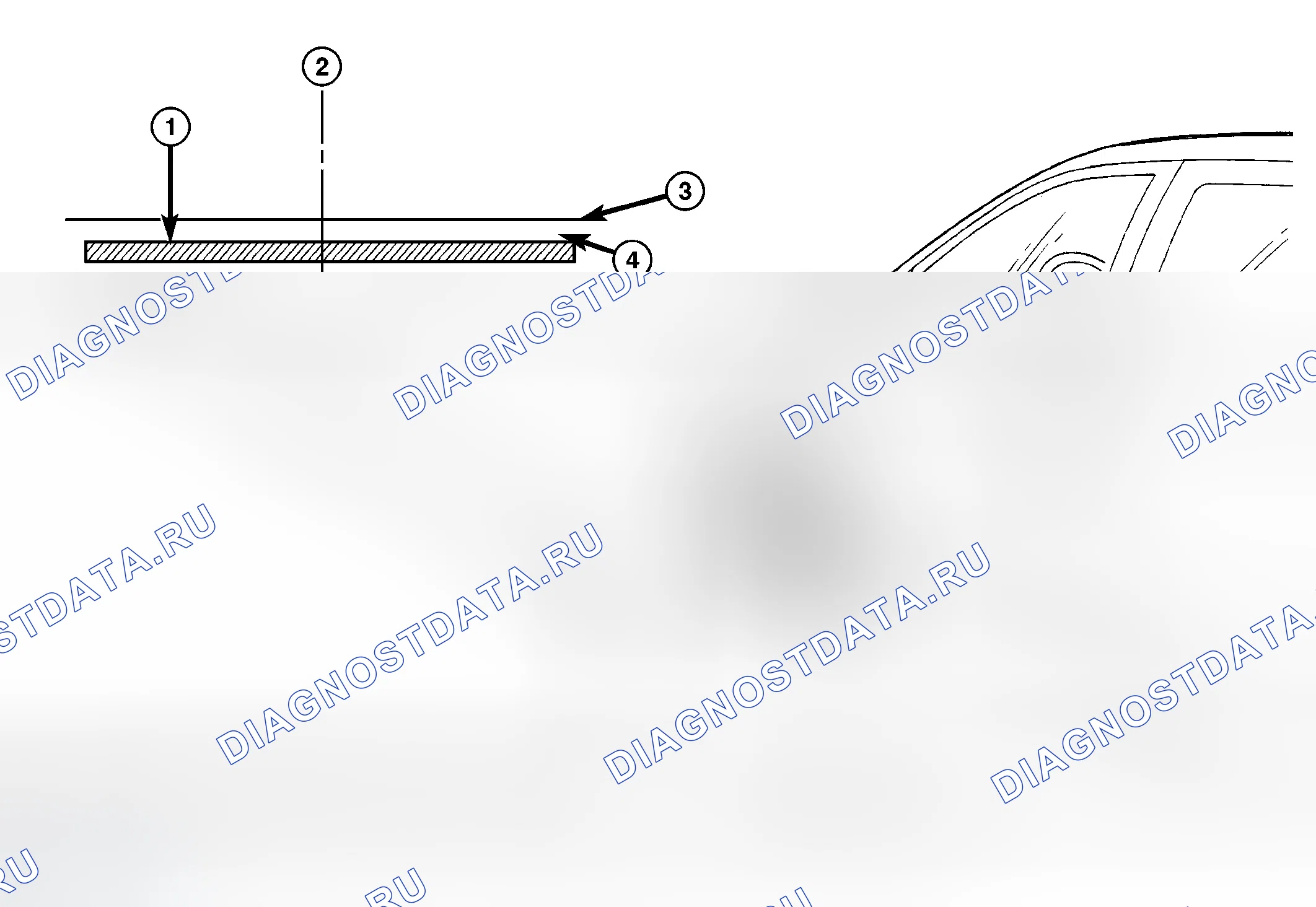 Рис. 2: РЕГУЛИРОВКА БЛОКА ПРОТИВОТУМАННЫХ ФАР. Dodge Grand Caravan IV