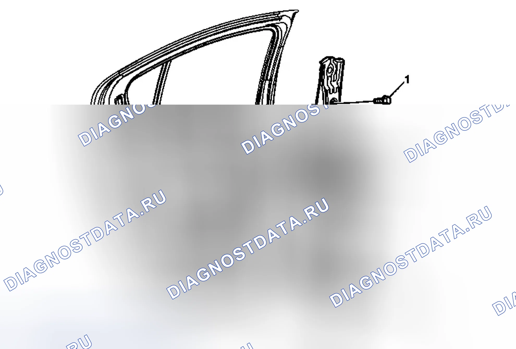 Рис. 15: Замена регулятора заднего дверного окна. Chevrolet Volt I
