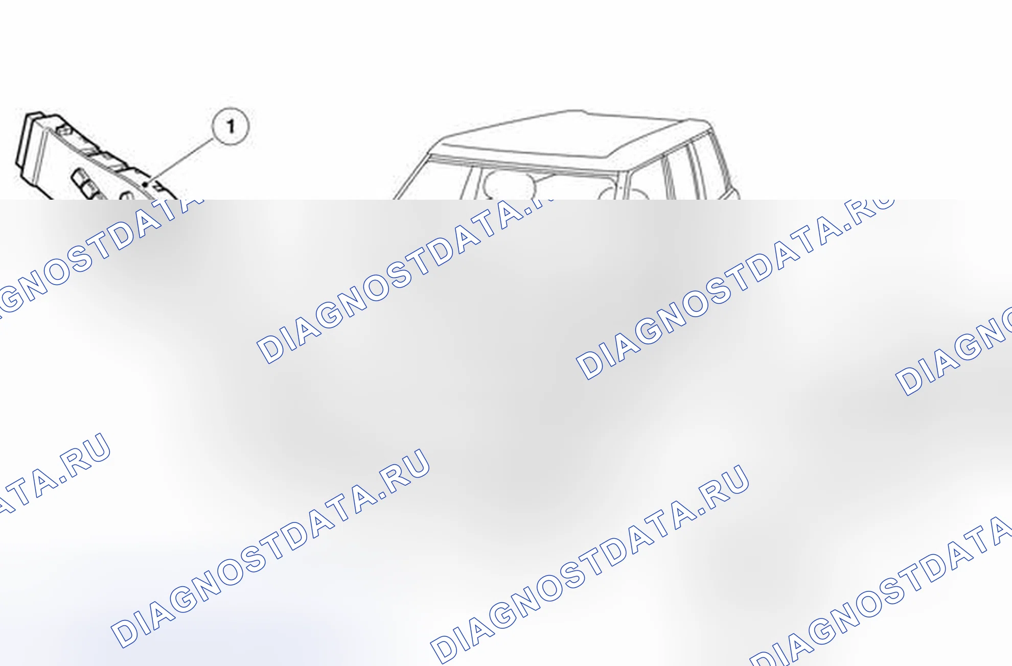 Рис. 1: РАСПОЛОЖЕНИЕ КОМПОНЕНТОВ. Land Rover Range Rover L322