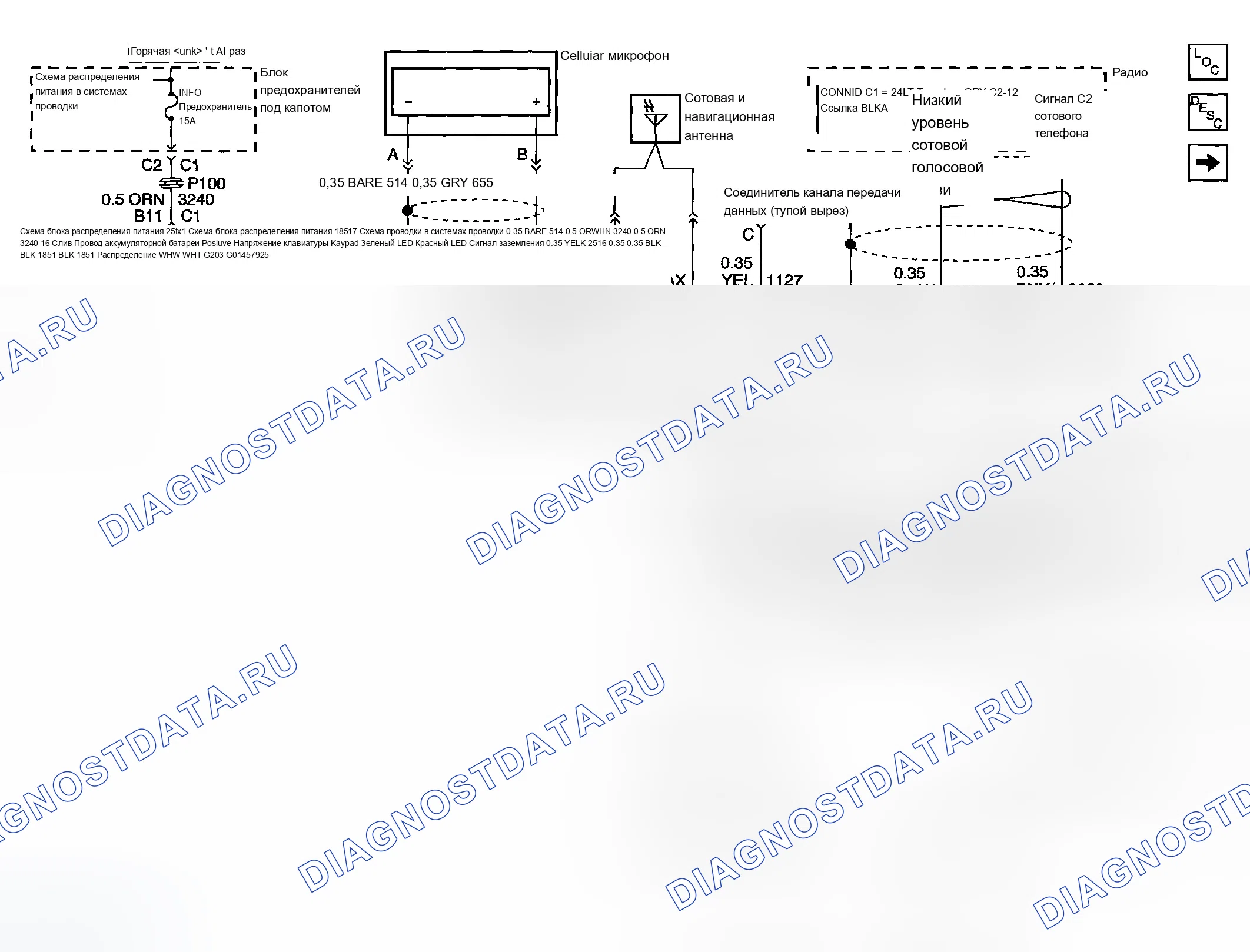 Рис. 116: Схемы OnStar. Chevrolet Suburban K2500 GMT800