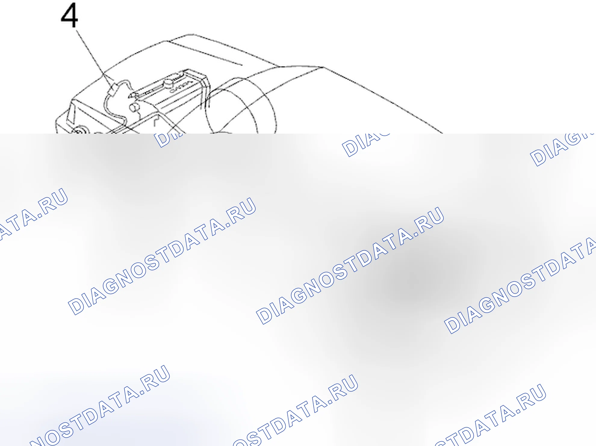 Рис. 717: Контрольная линия к топливному баку. Volvo C70 I