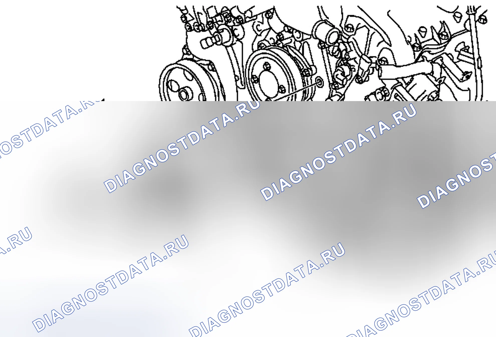Рис. 95: Замена натяжителя приводного ремня. Chevrolet Equinox II