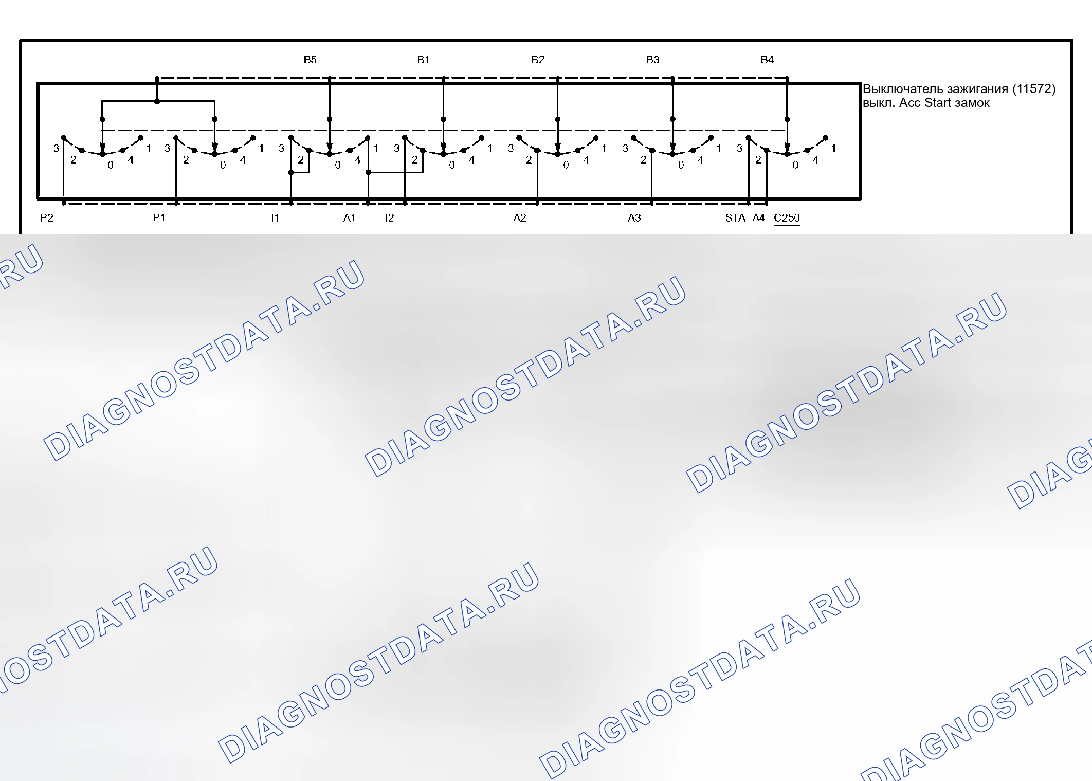 Рис. 33: Выключатель зажигания. Ford Pickup F250 Super Duty I