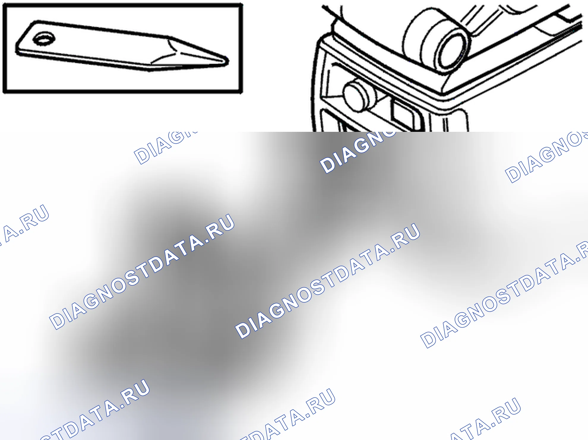 Рис. 35: Замена задней пепельницы. Volvo V70 II