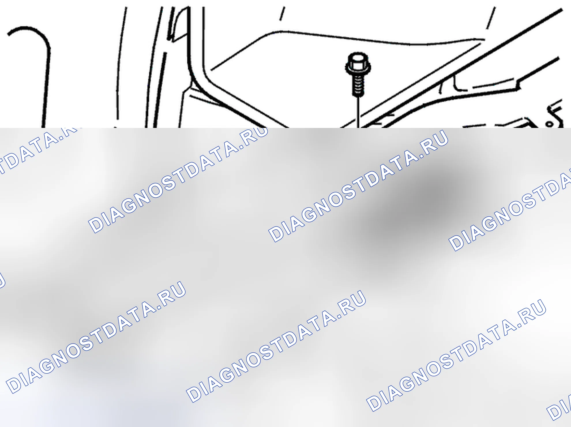 Рис. 332: Снятие нижней опоры для пола в грузовом отсеке. Volvo V70 II