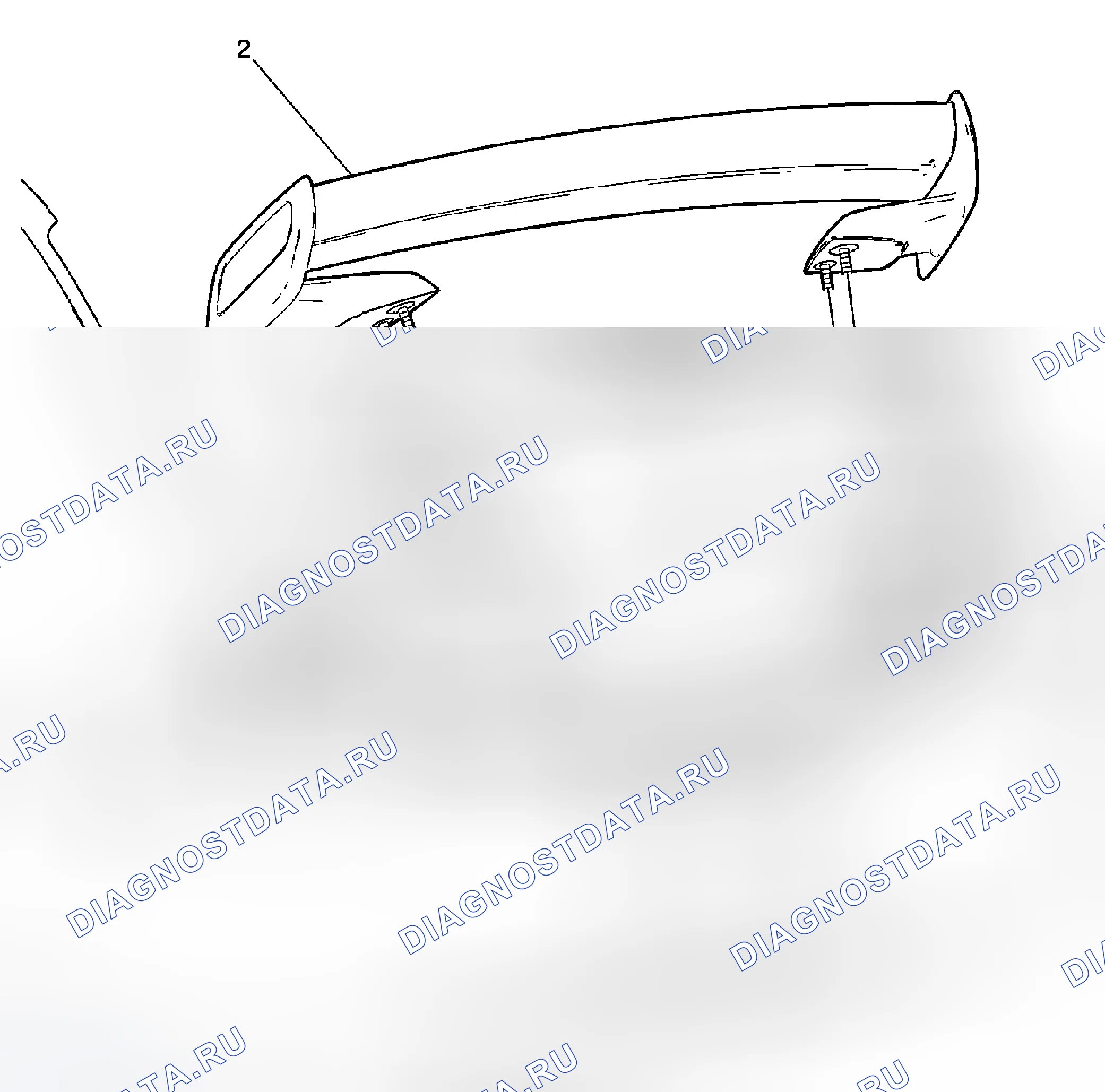 Рис. 10: Замена спойлера - задняя часть. Chevrolet Cobalt I